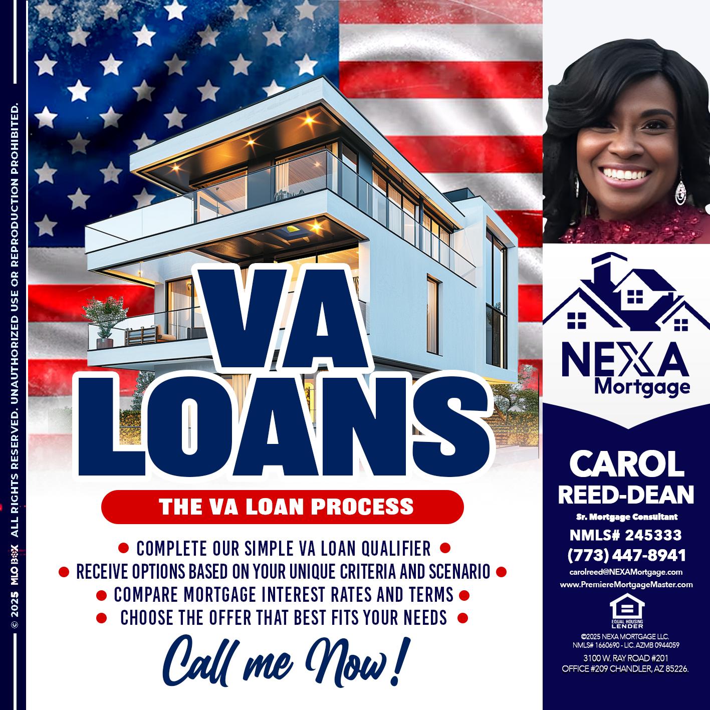 VA LOANS - Carol Dean -Sr. Mortgage Consultant