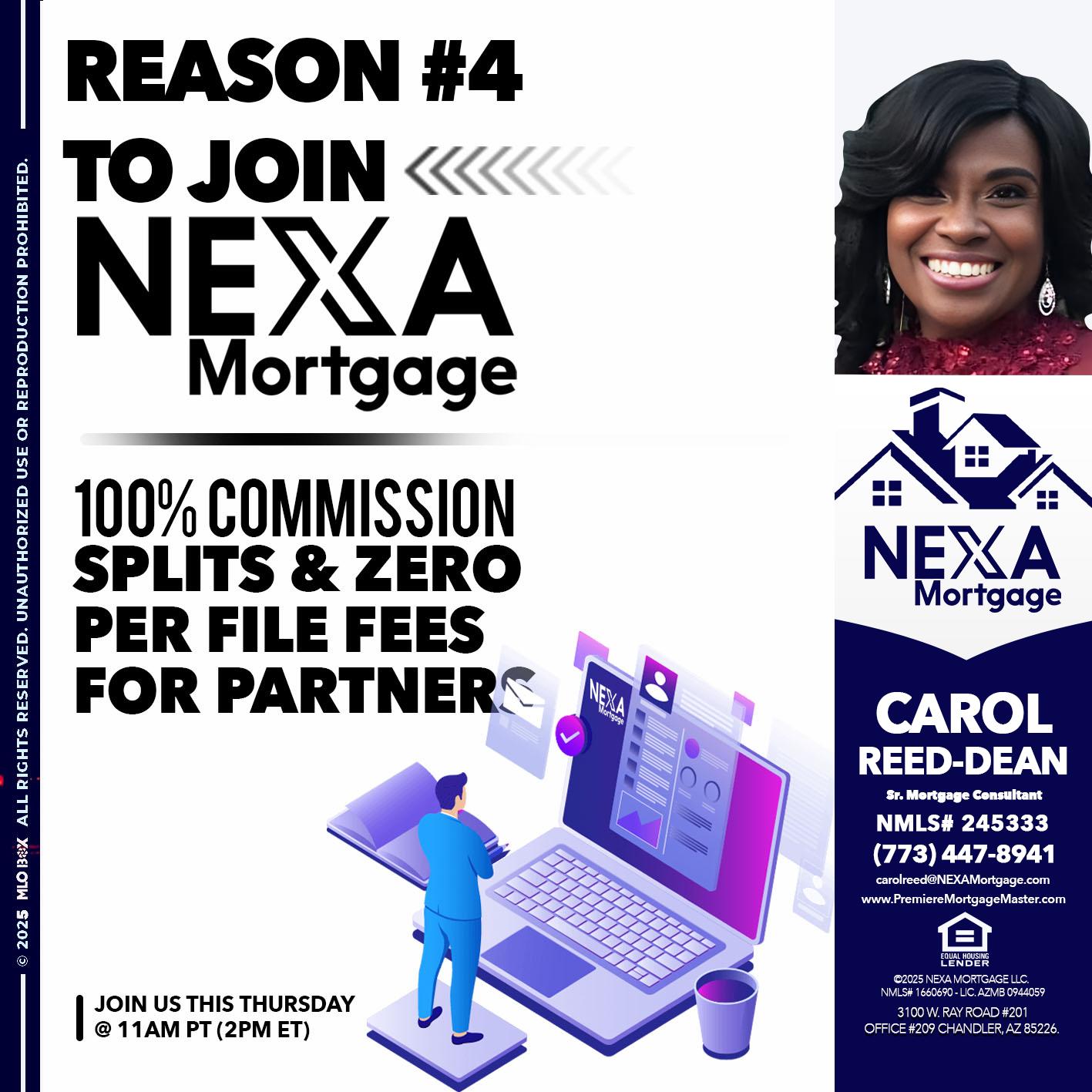 REASON 4 - Carol Dean -Sr. Mortgage Consultant