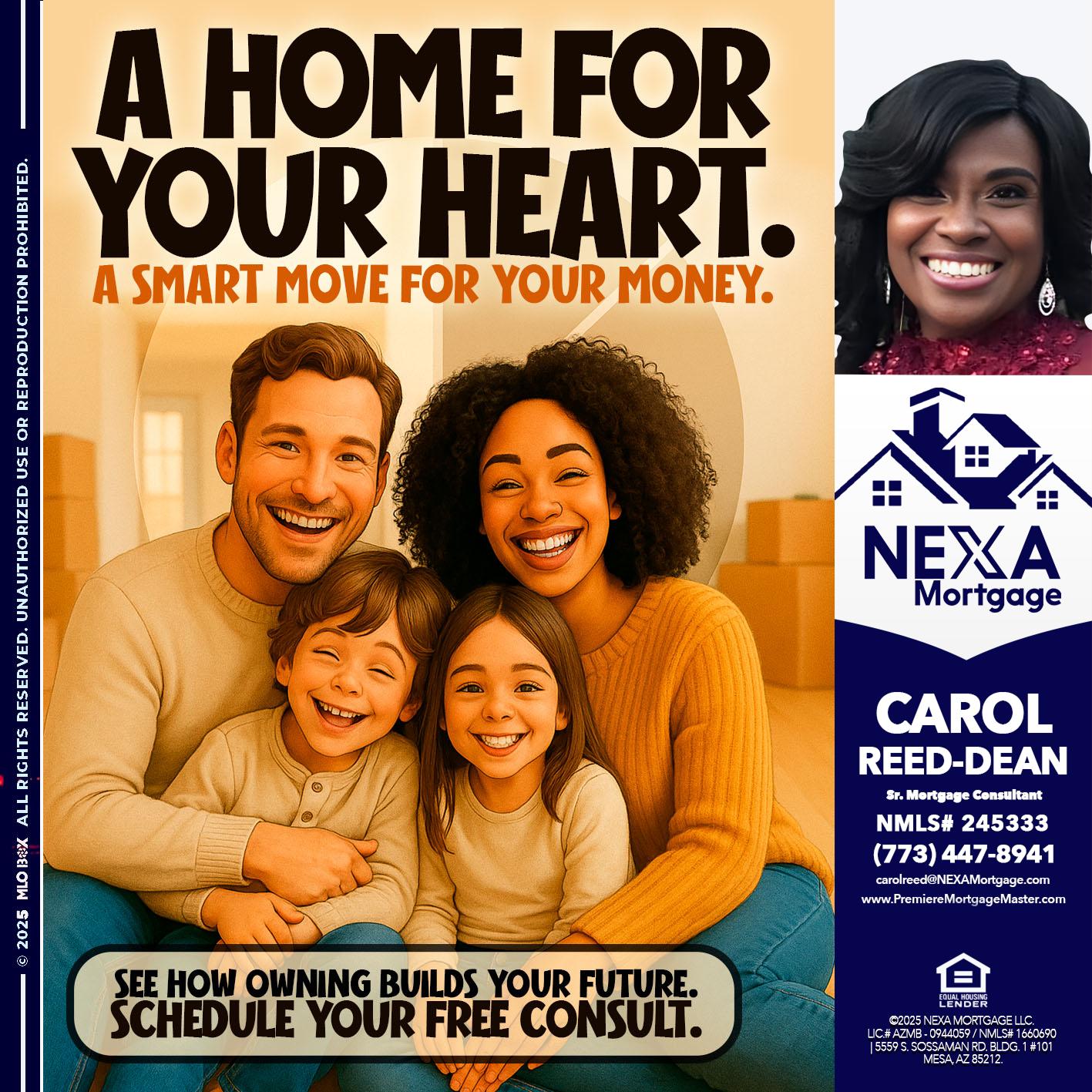 A HOME FOR - Carol Dean -Sr. Mortgage Consultant