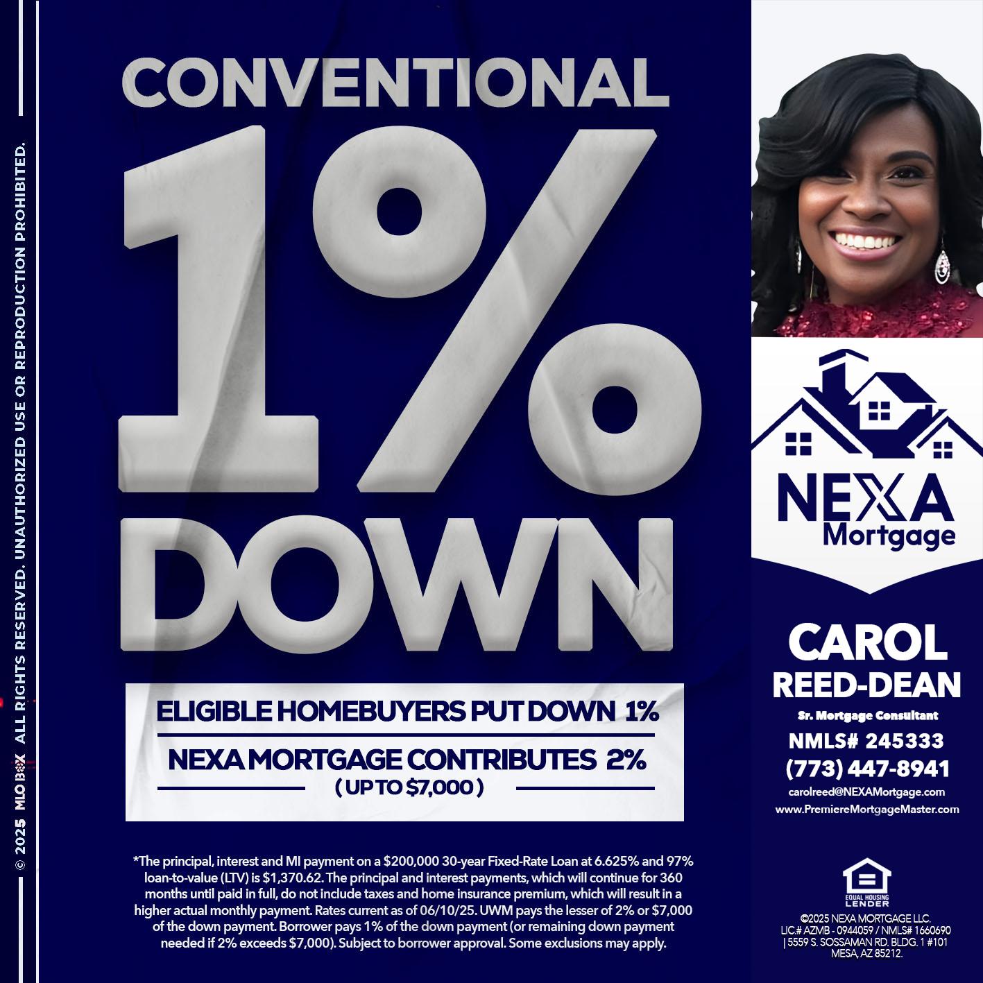 CONVENTIONAL - Carol Dean -Sr. Mortgage Consultant