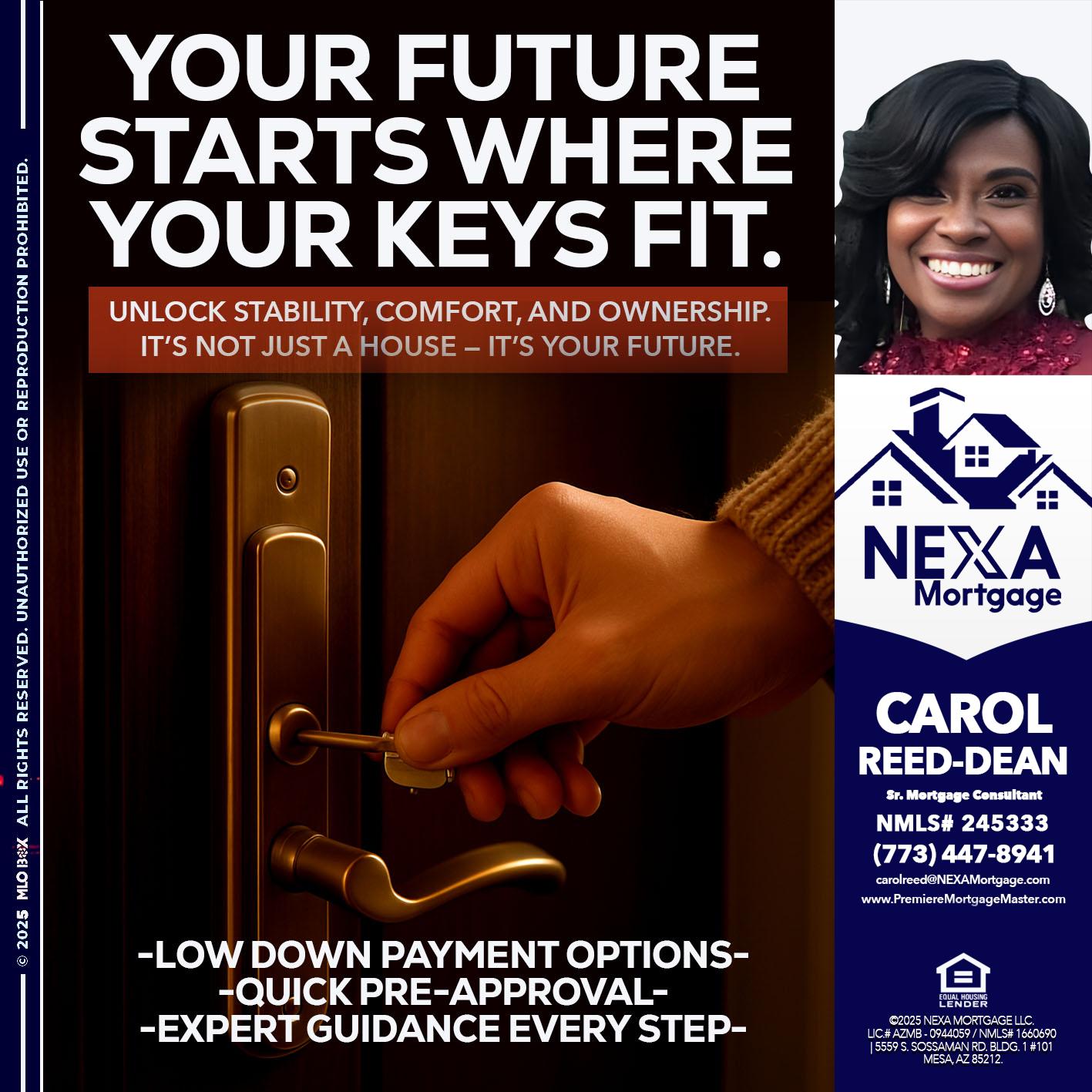 YOUR FUTURE - Carol Dean -Sr. Mortgage Consultant