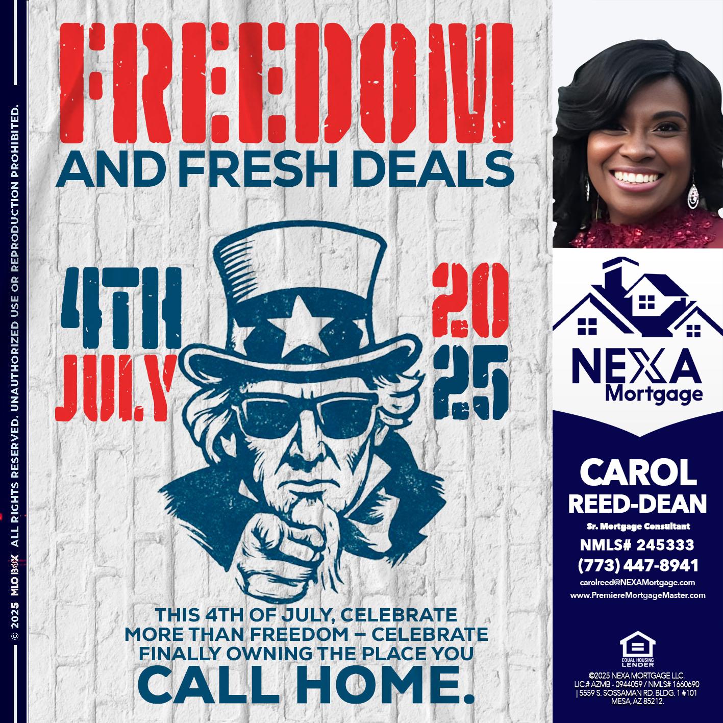 FREEDOM - Carol Dean -Sr. Mortgage Consultant