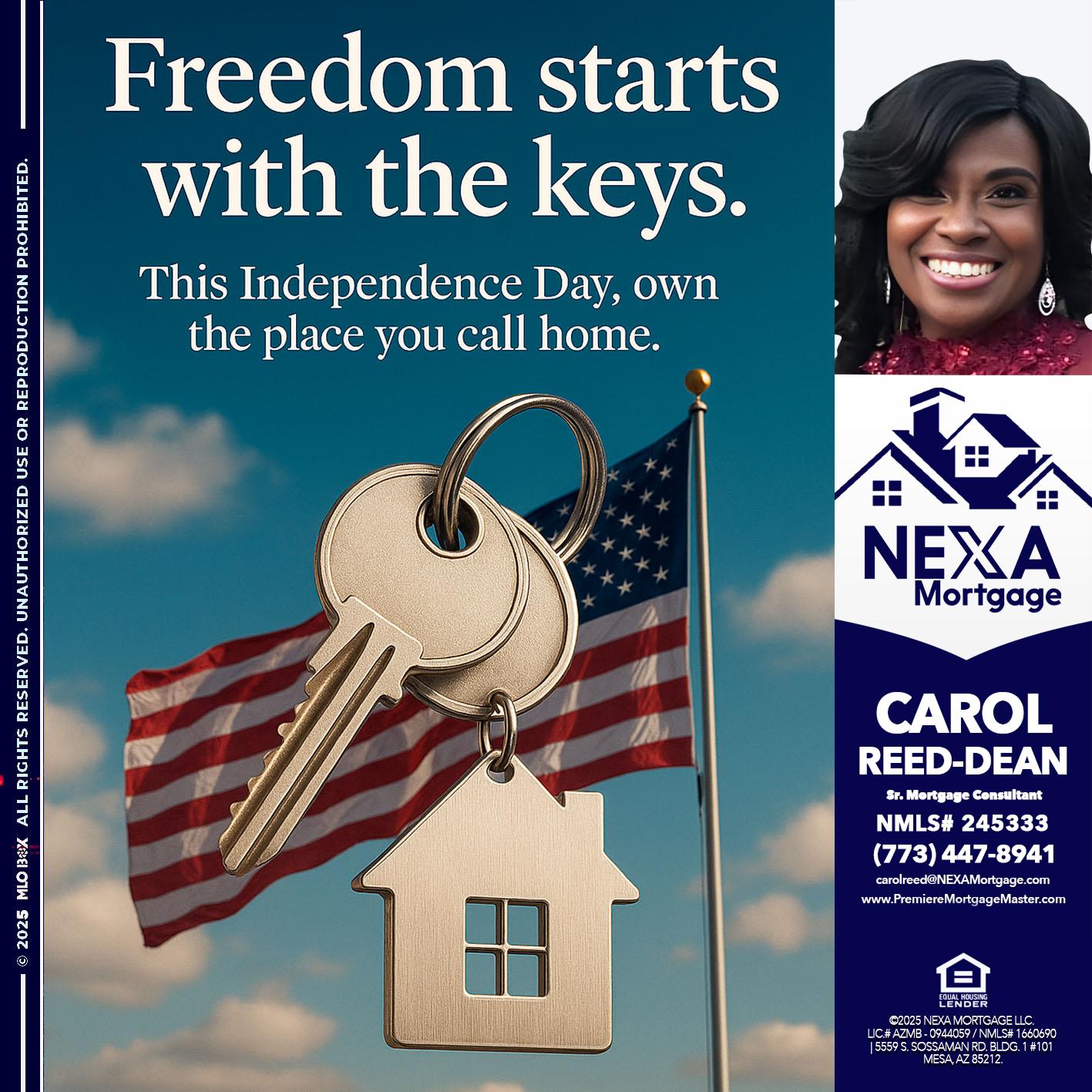FREEDOM STARTS - Carol Dean -Sr. Mortgage Consultant