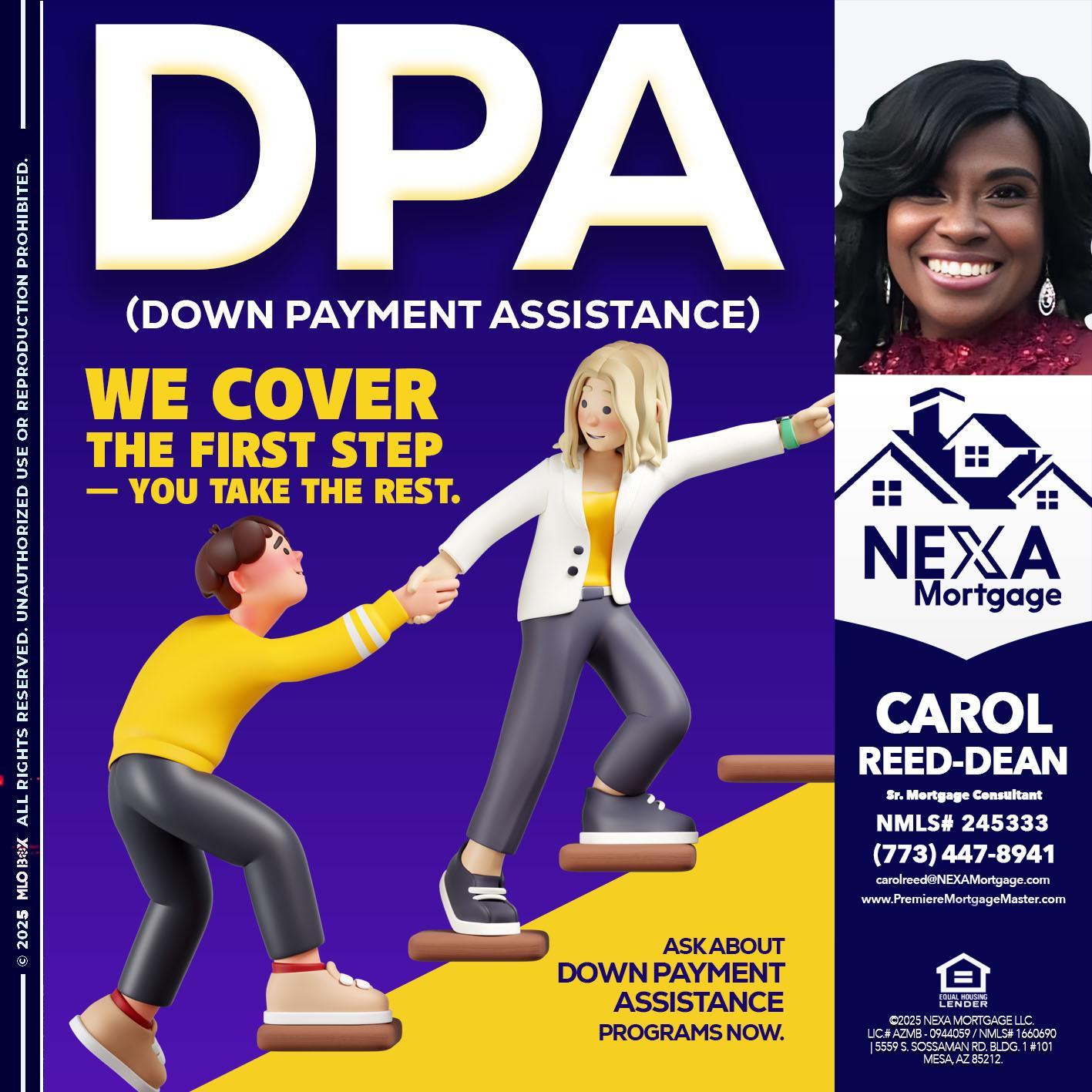 DPA LOANS - Carol Dean -Sr. Mortgage Consultant