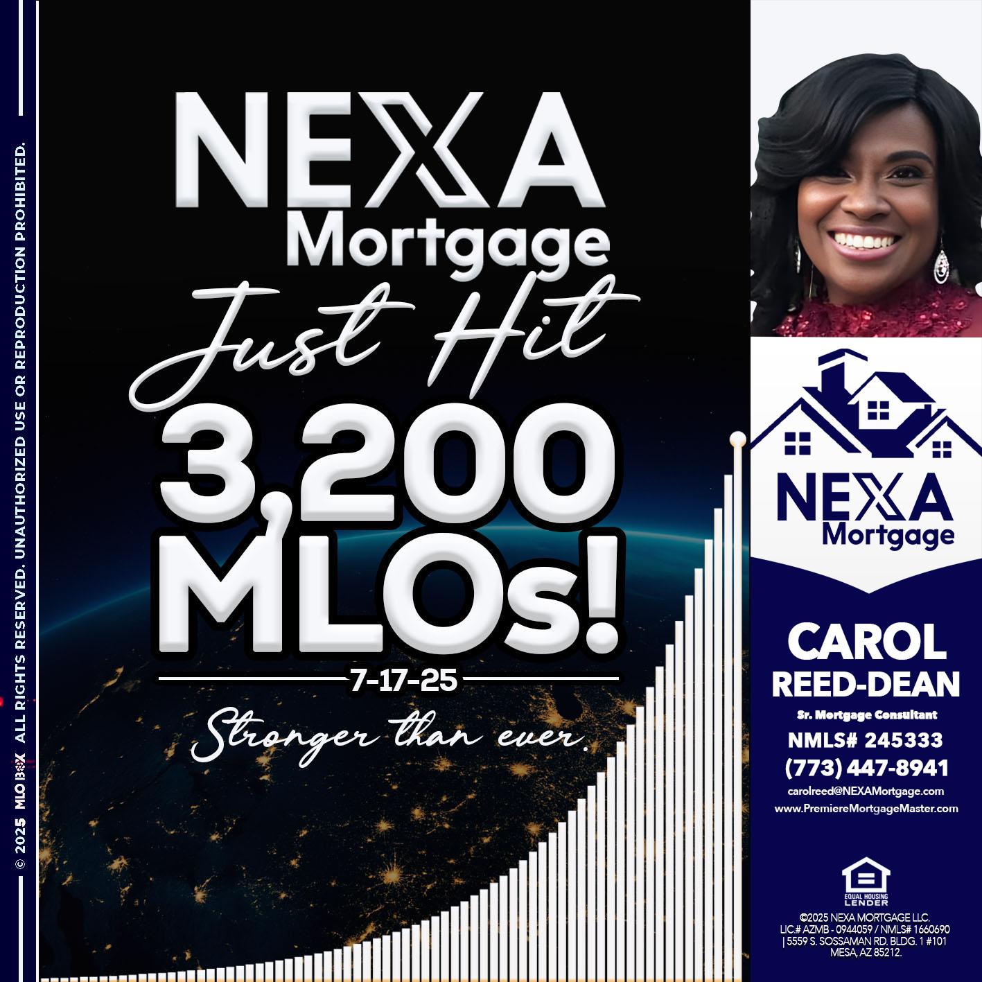3200 MLOs - Carol Dean -Sr. Mortgage Consultant