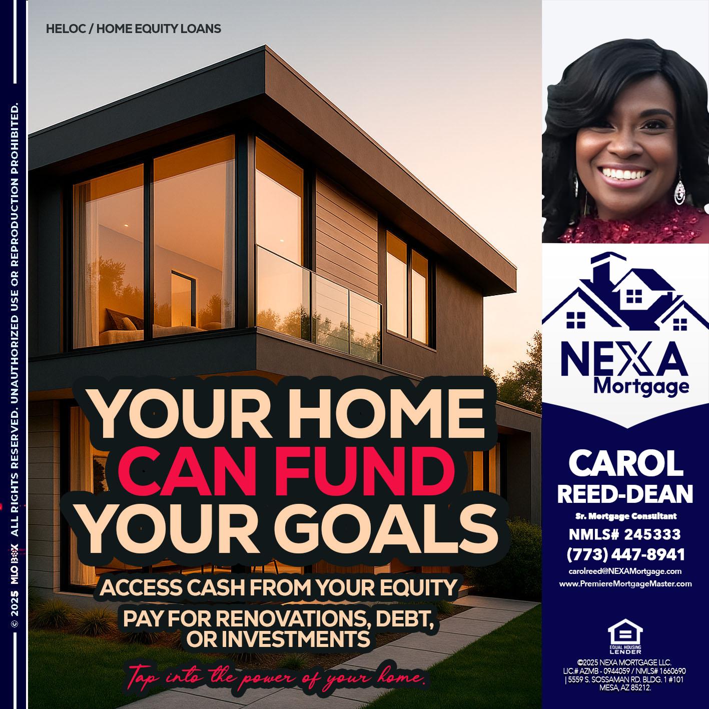 HELOC - Carol Dean -Sr. Mortgage Consultant