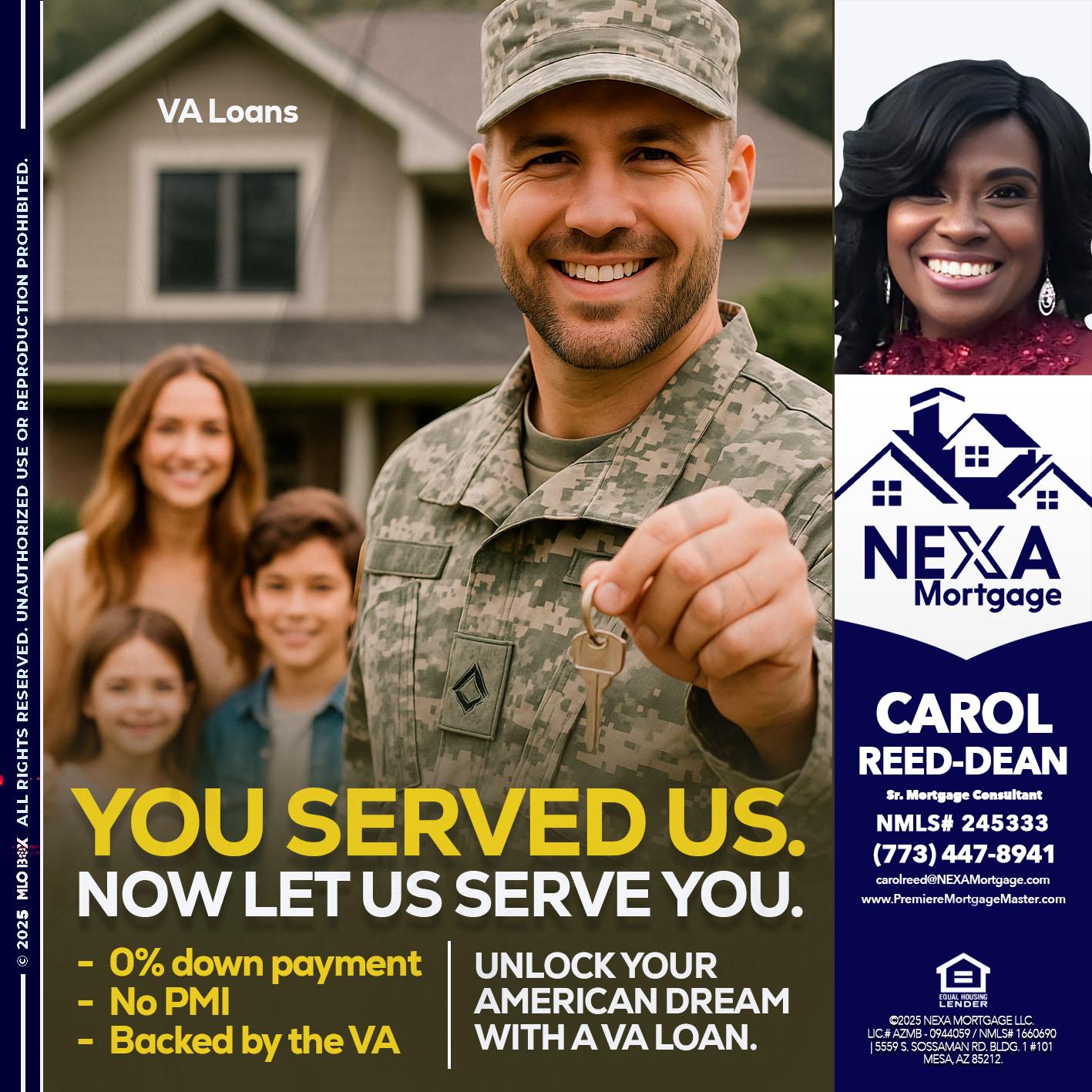 YOU DESERVED - Carol Dean -Sr. Mortgage Consultant