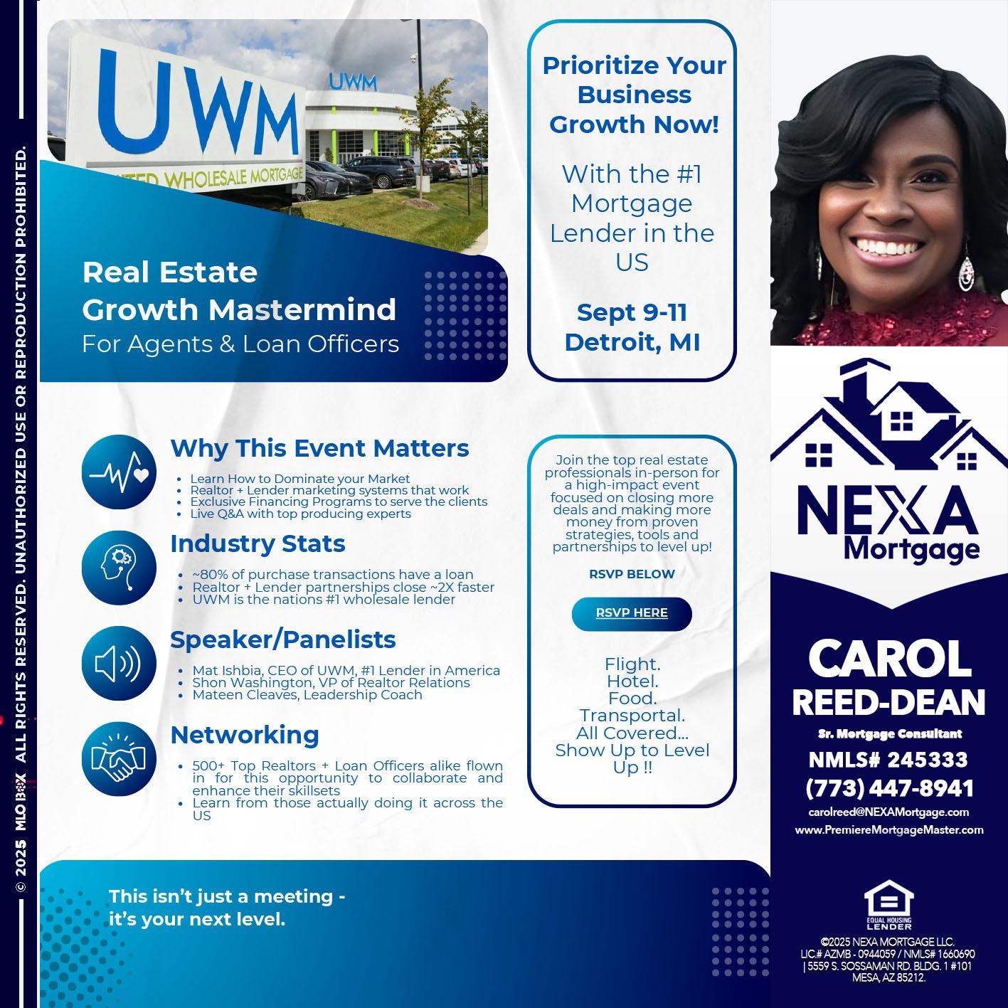 DETROIT TRIP - Carol Dean -Sr. Mortgage Consultant