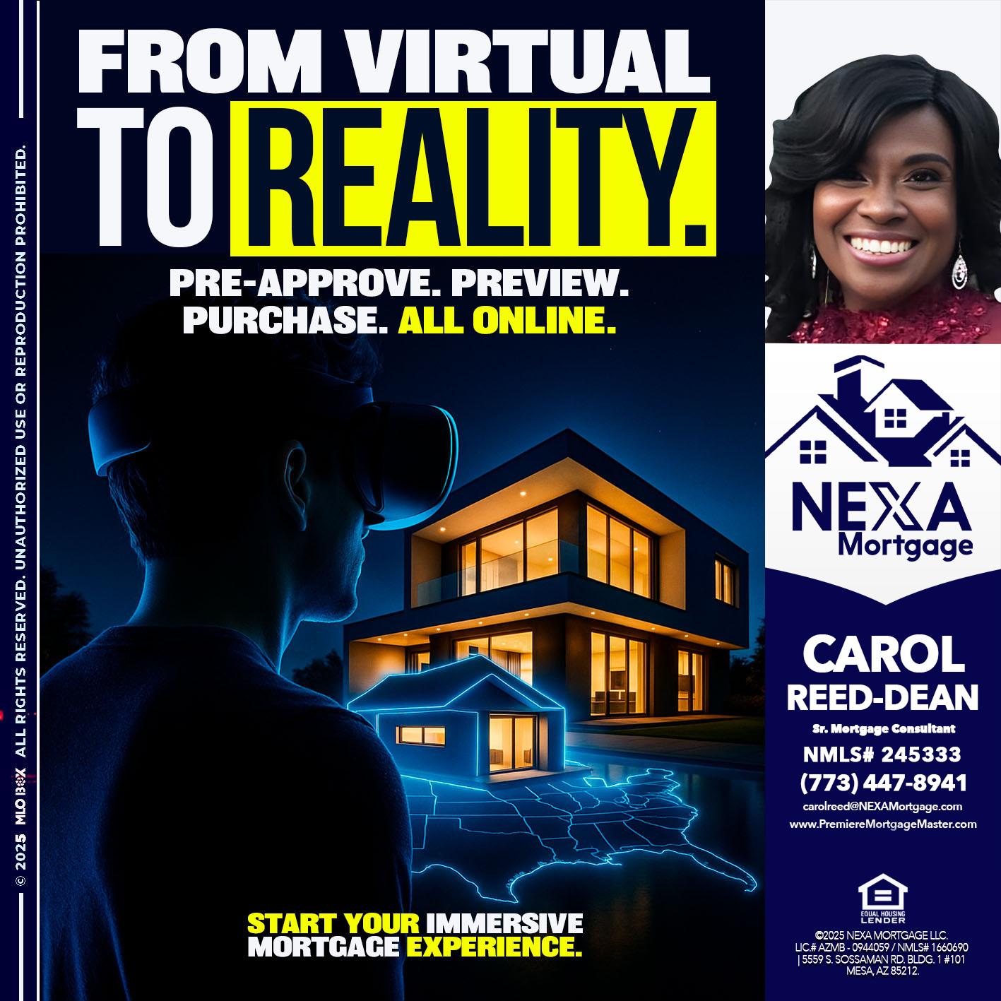 FROM VIRTUAL - Carol Dean -Sr. Mortgage Consultant