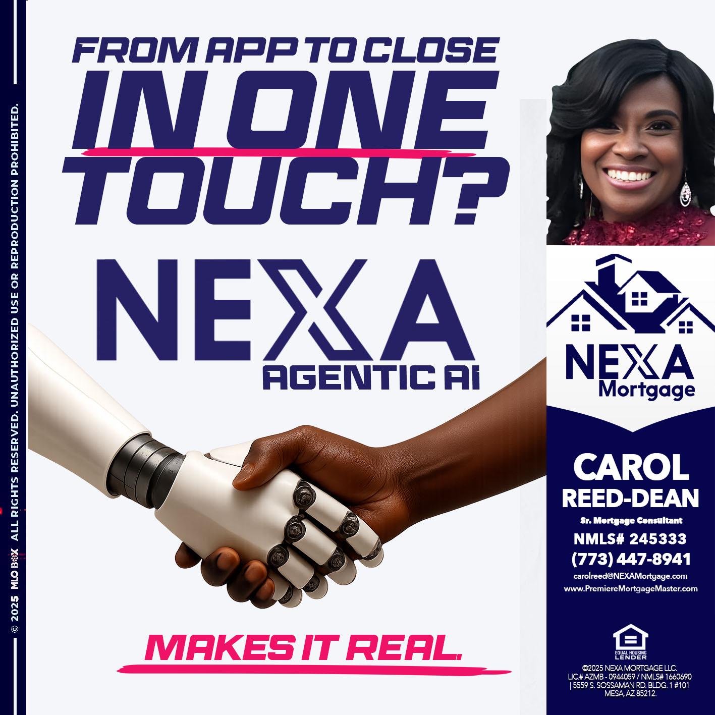 IN ONE TOUCH - Carol Dean -Sr. Mortgage Consultant