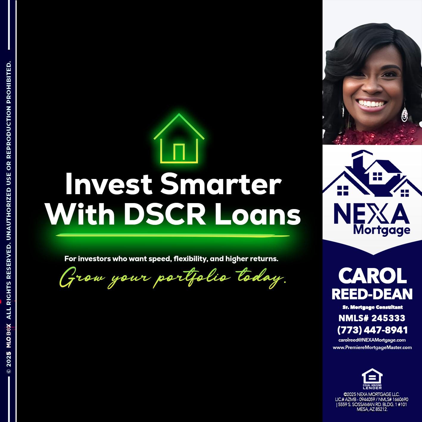 invest smarter - Carol Dean -Sr. Mortgage Consultant