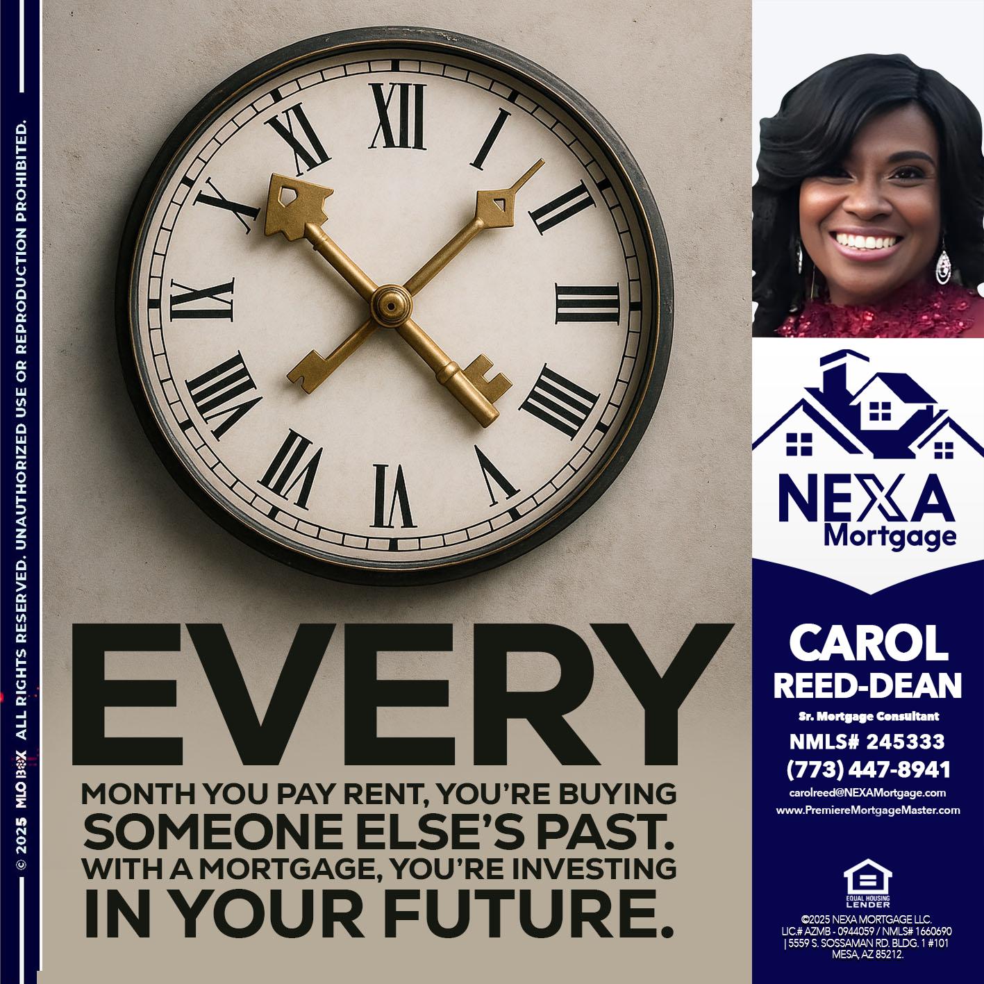 EVERY MONTH - Carol Dean -Sr. Mortgage Consultant