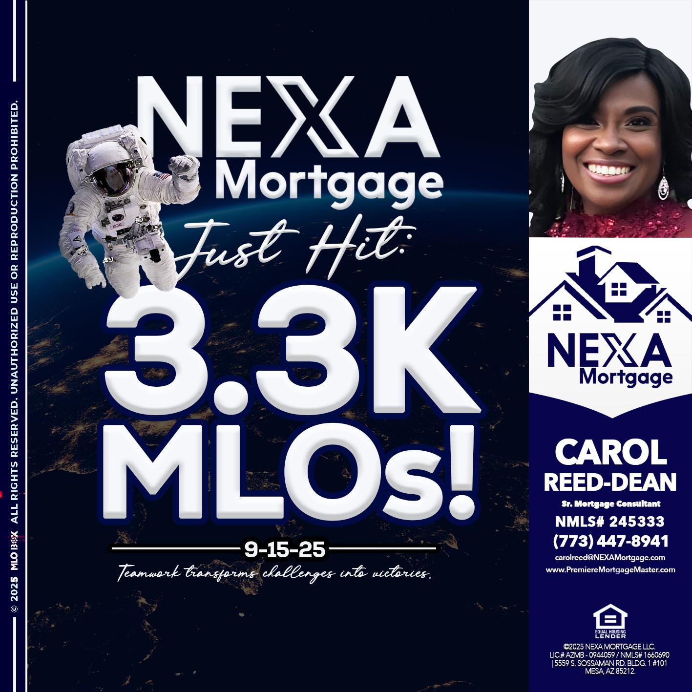 3.3K - Carol Dean -Sr. Mortgage Consultant