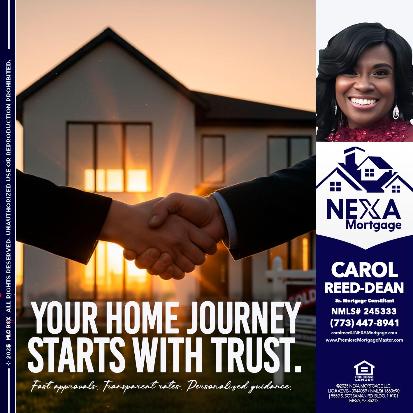 your home - Carol Dean -Sr. Mortgage Consultant