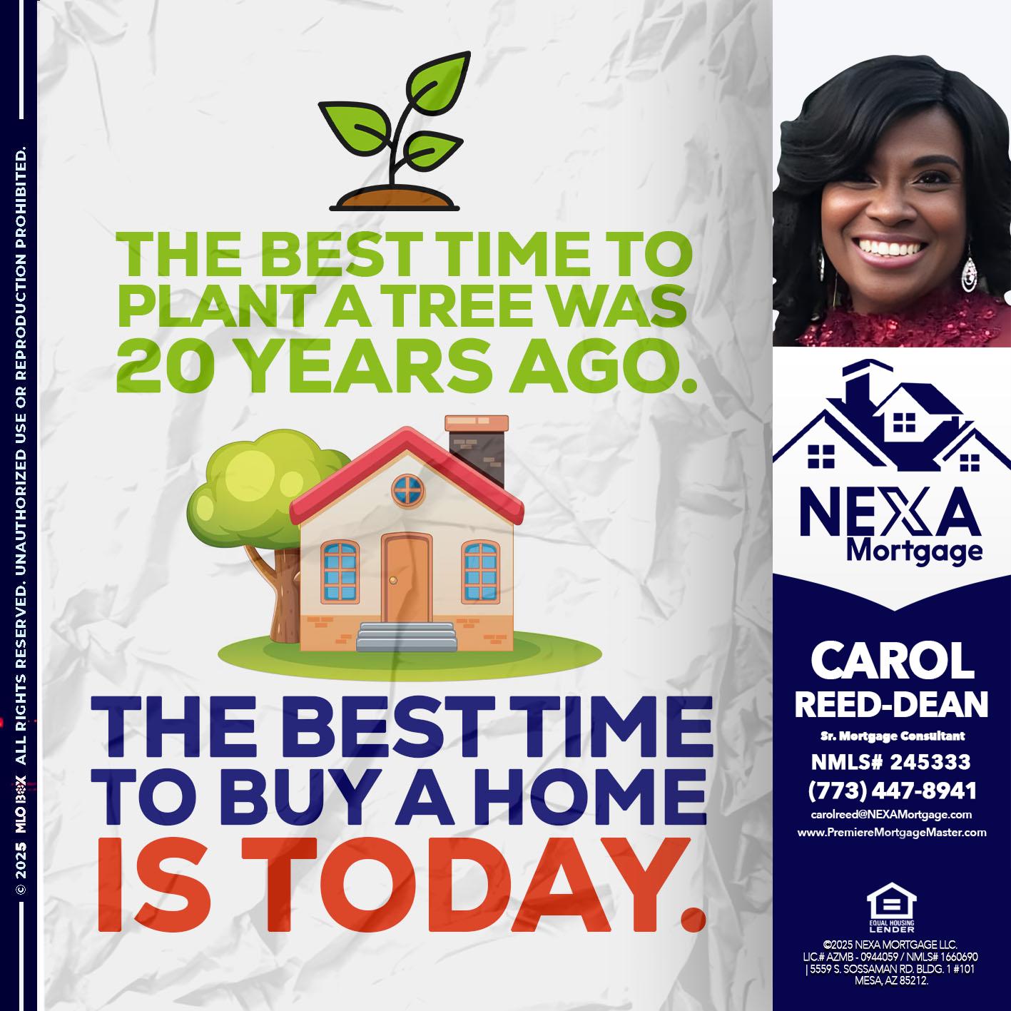 BEST TIME TO - Carol Dean -Sr. Mortgage Consultant