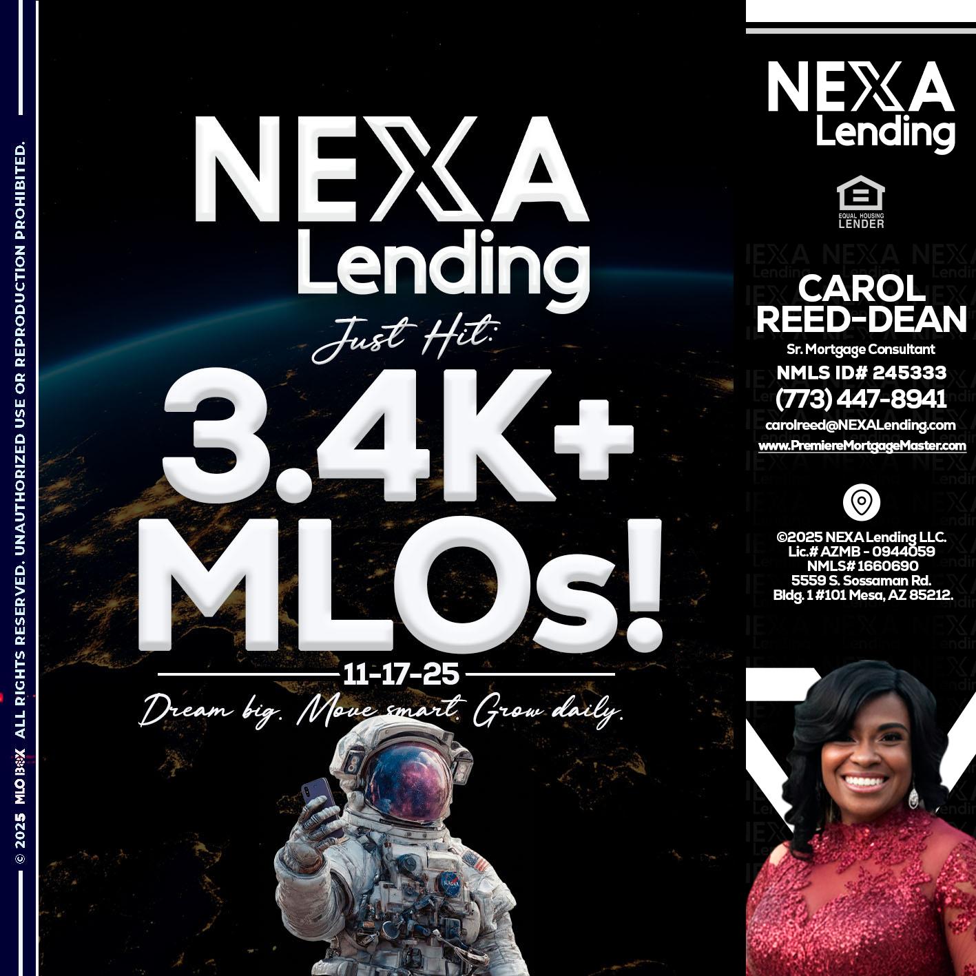 3.4K MLOs - Carol Dean -Sr. Mortgage Consultant