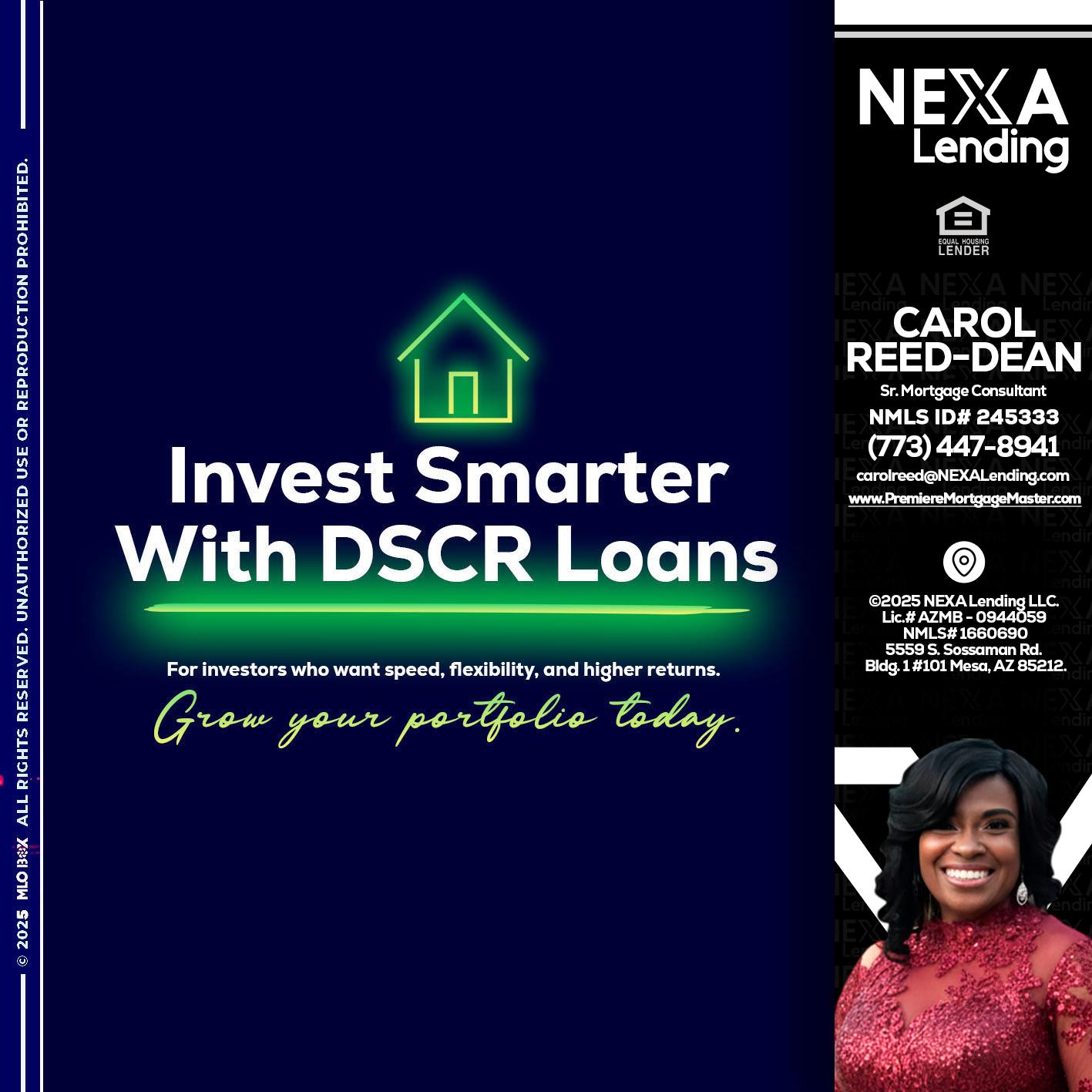 DSCR - Carol Dean -Sr. Mortgage Consultant