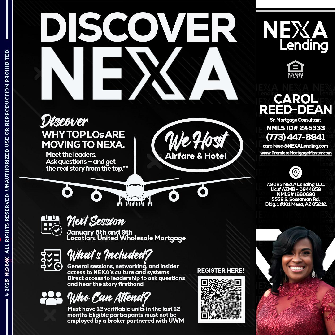 DISCOVER NEXA - Carol Dean -Sr. Mortgage Consultant