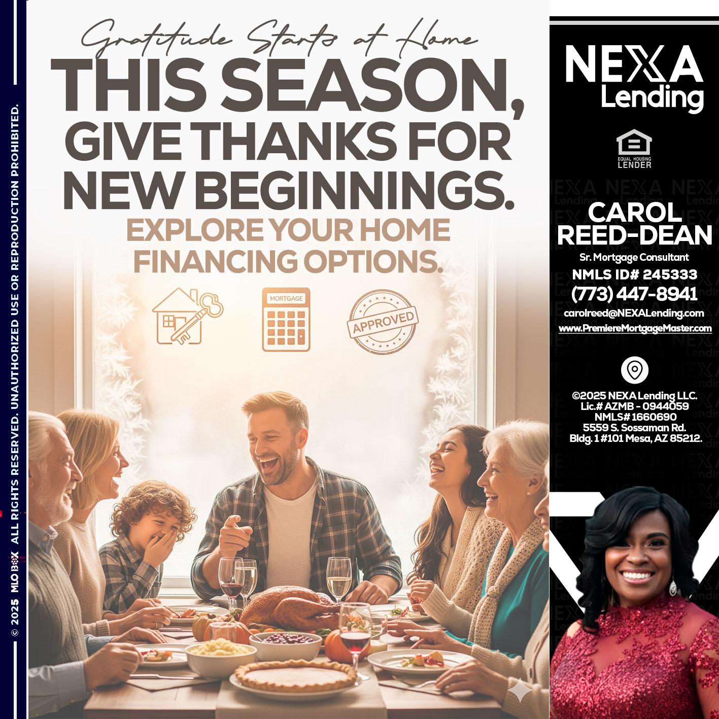 THIS SEASON - Carol Dean -Sr. Mortgage Consultant