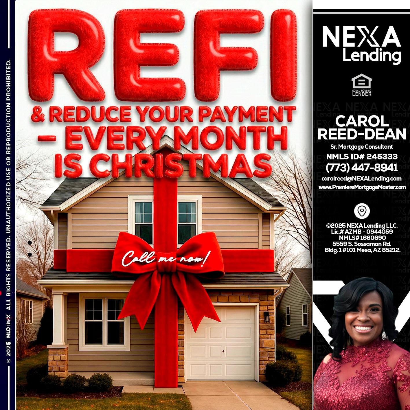 REFI - Carol Dean -Sr. Mortgage Consultant