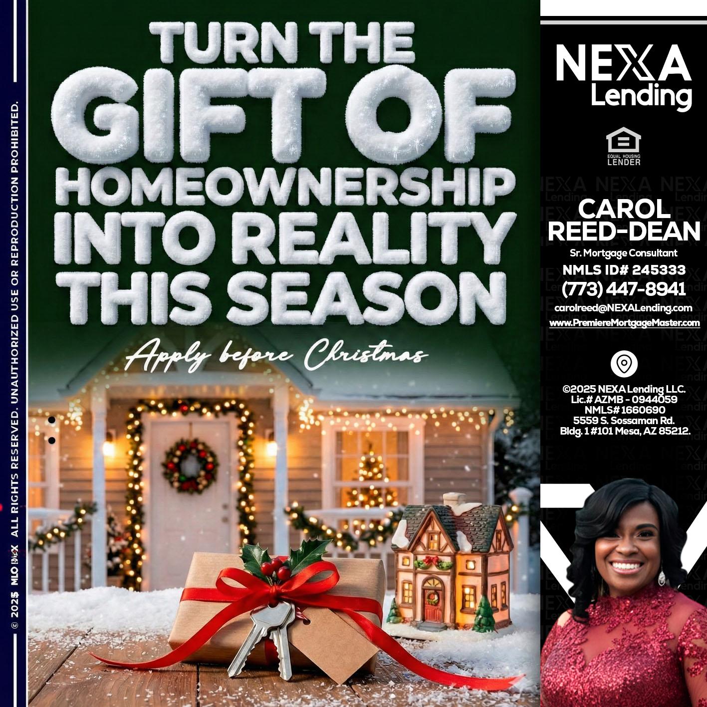 TURN GIFTS - Carol Dean -Sr. Mortgage Consultant