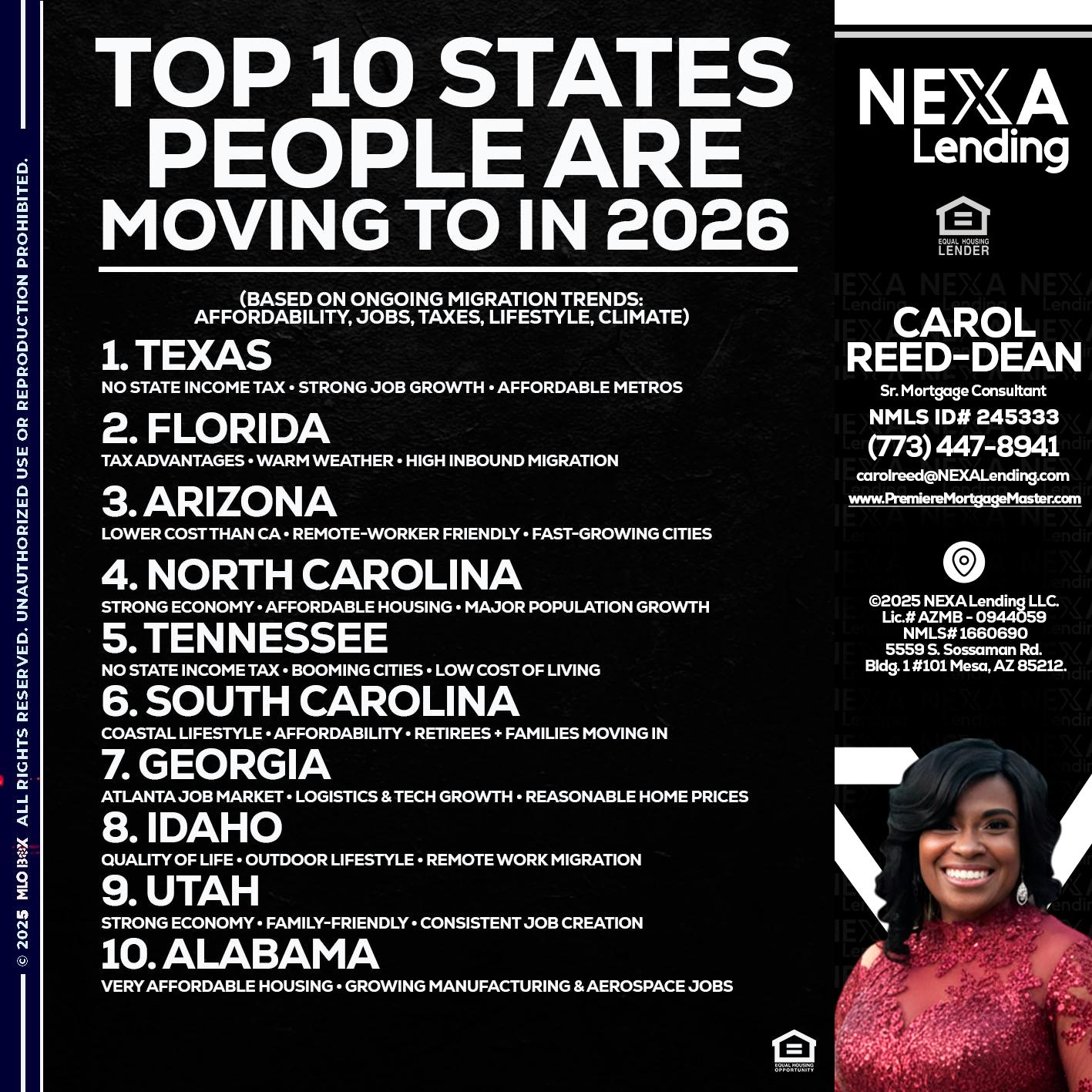 top 10 - Carol Dean -Sr. Mortgage Consultant