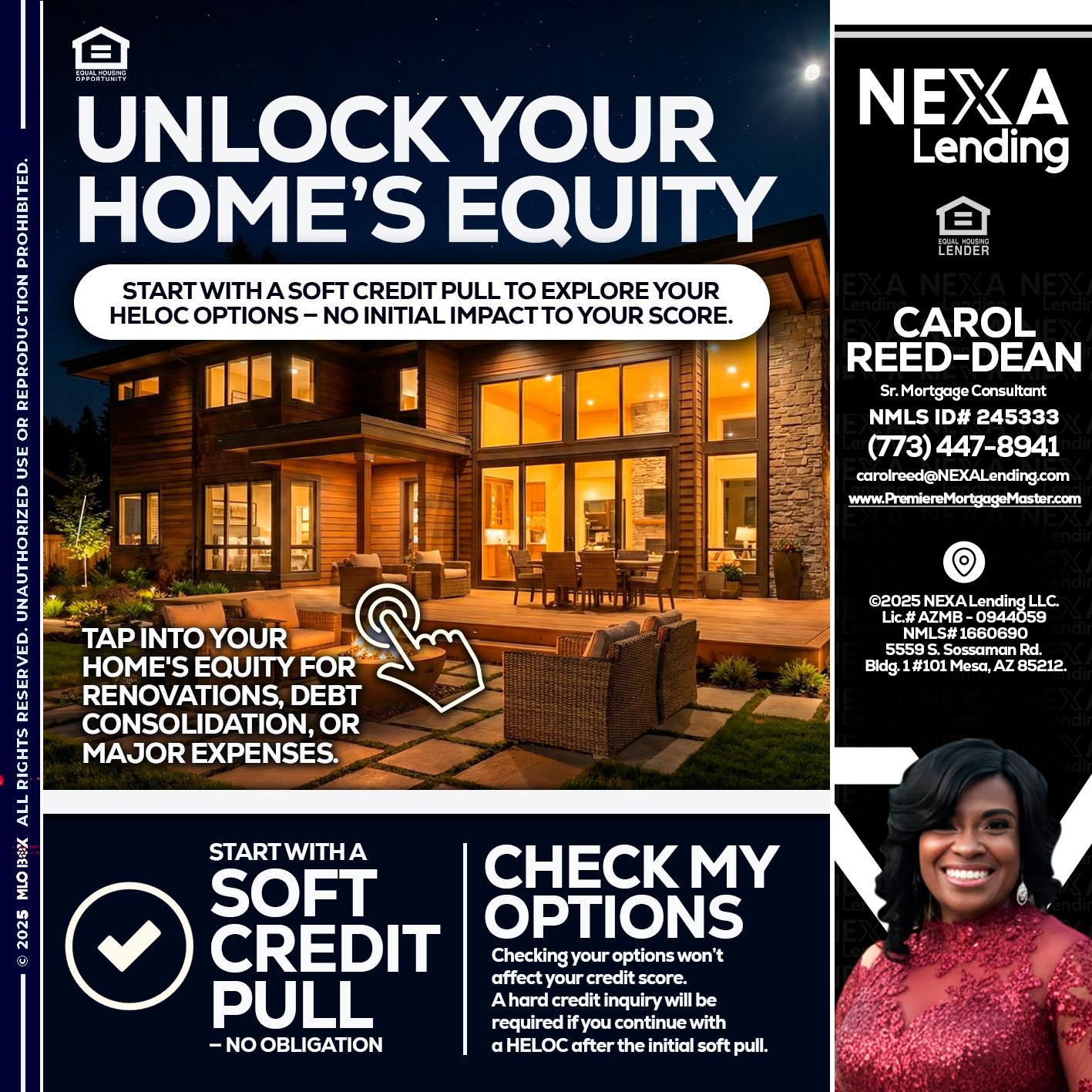 UNLOCK YOUR HOMES - Carol Dean -Sr. Mortgage Consultant