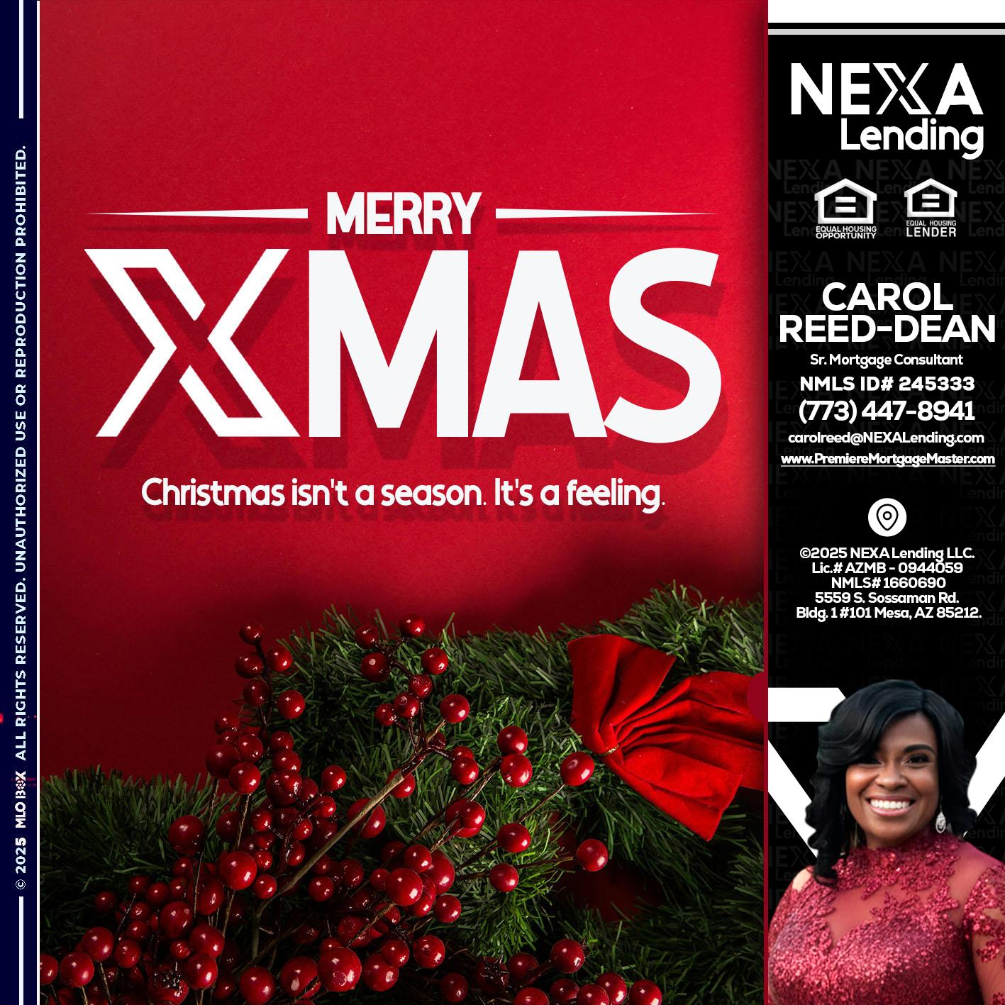 merry xmas - Carol Dean -Sr. Mortgage Consultant