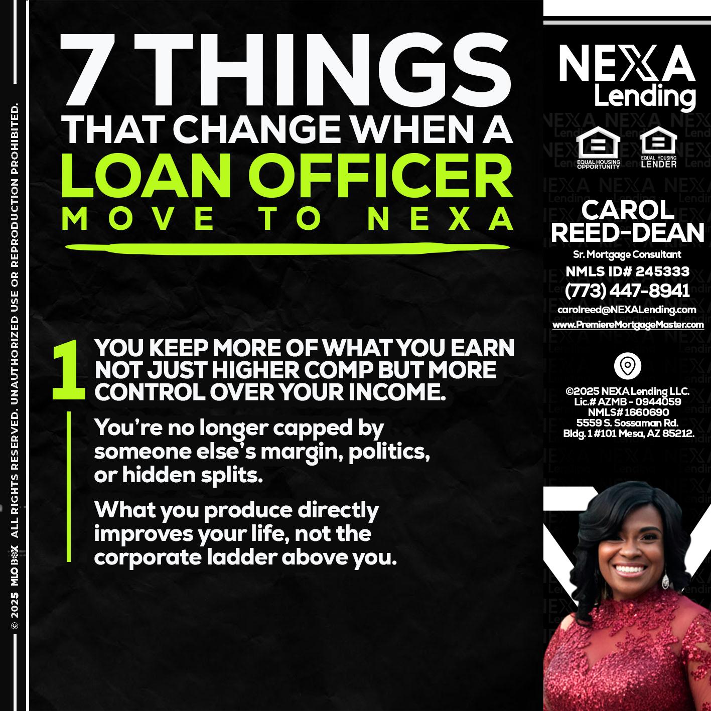 7 THINGS (1) - Carol Dean -Sr. Mortgage Consultant