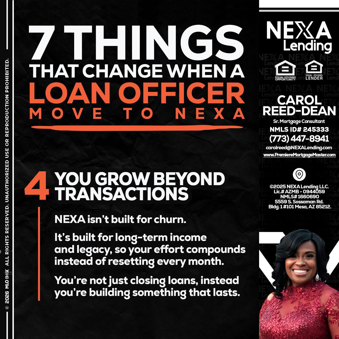 7 THINGS (4) - Carol Dean -Sr. Mortgage Consultant