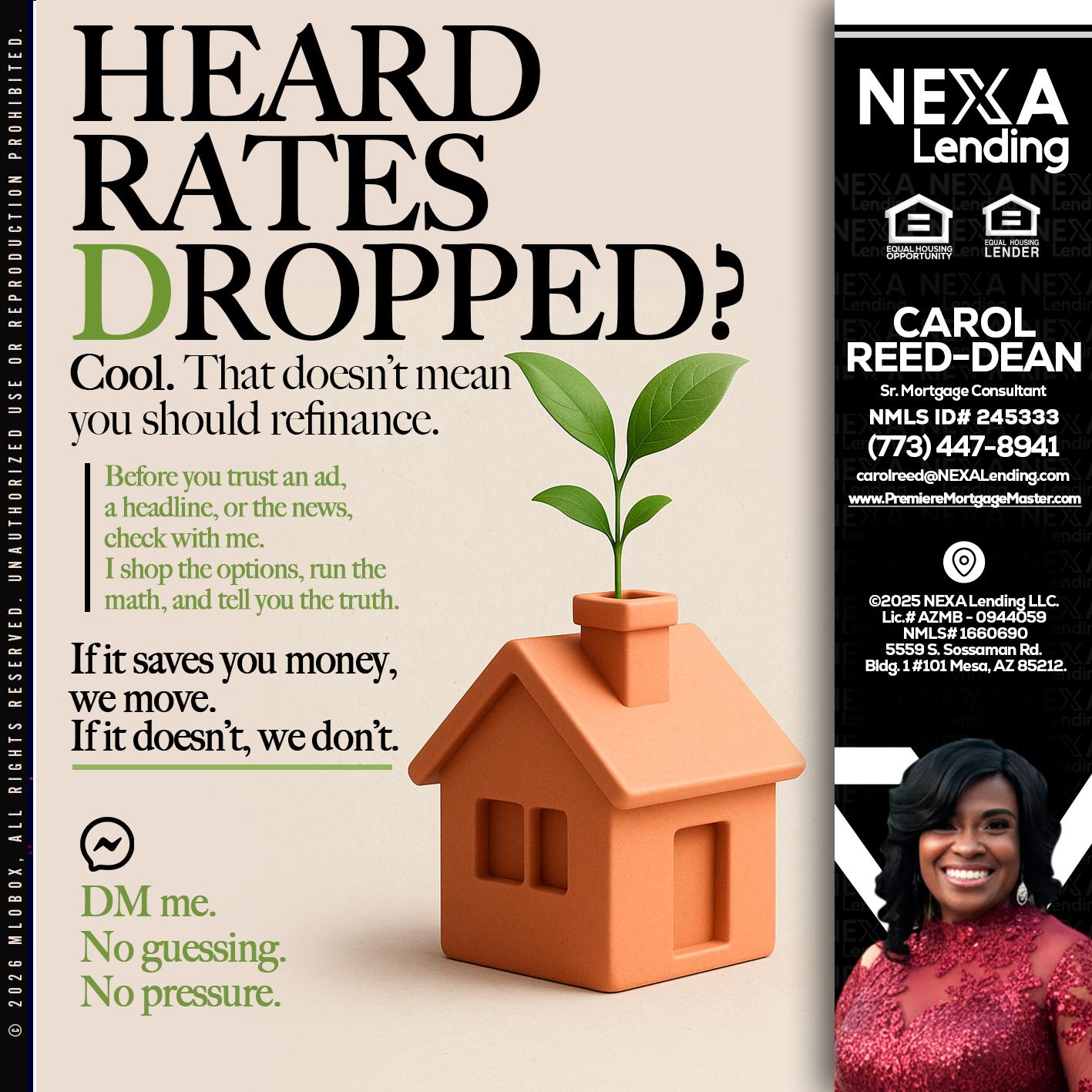 HEARD RATES - Carol Dean -Sr. Mortgage Consultant