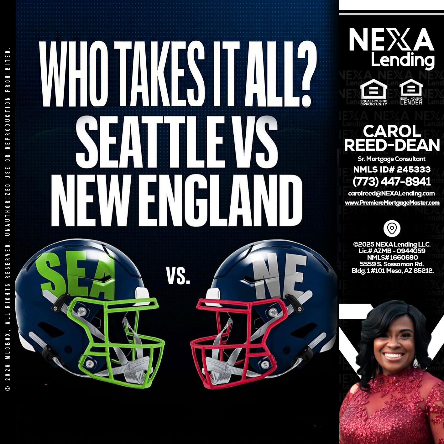 WHO TAKE IT ALL? - Carol Dean -Sr. Mortgage Consultant