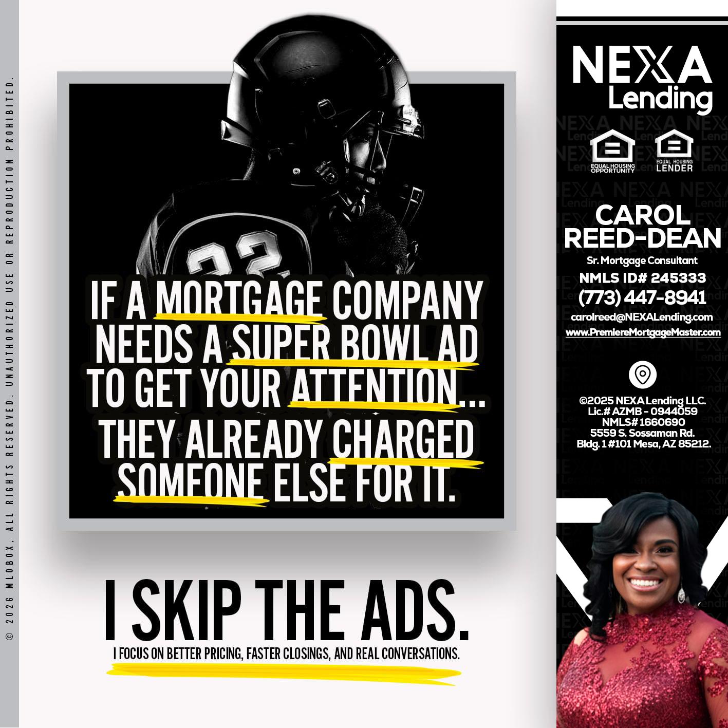 if a mortgage ad - Carol Dean -Sr. Mortgage Consultant