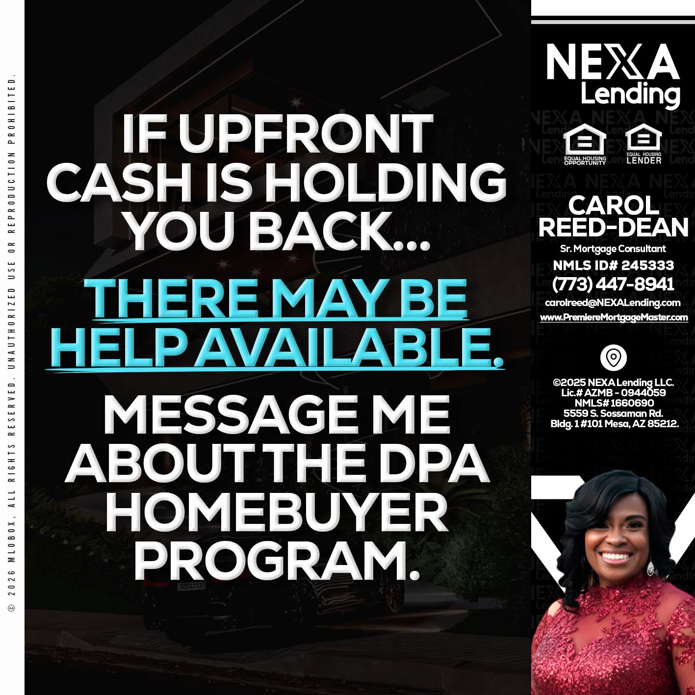 IF UPFRONT - Carol Dean -Sr. Mortgage Consultant