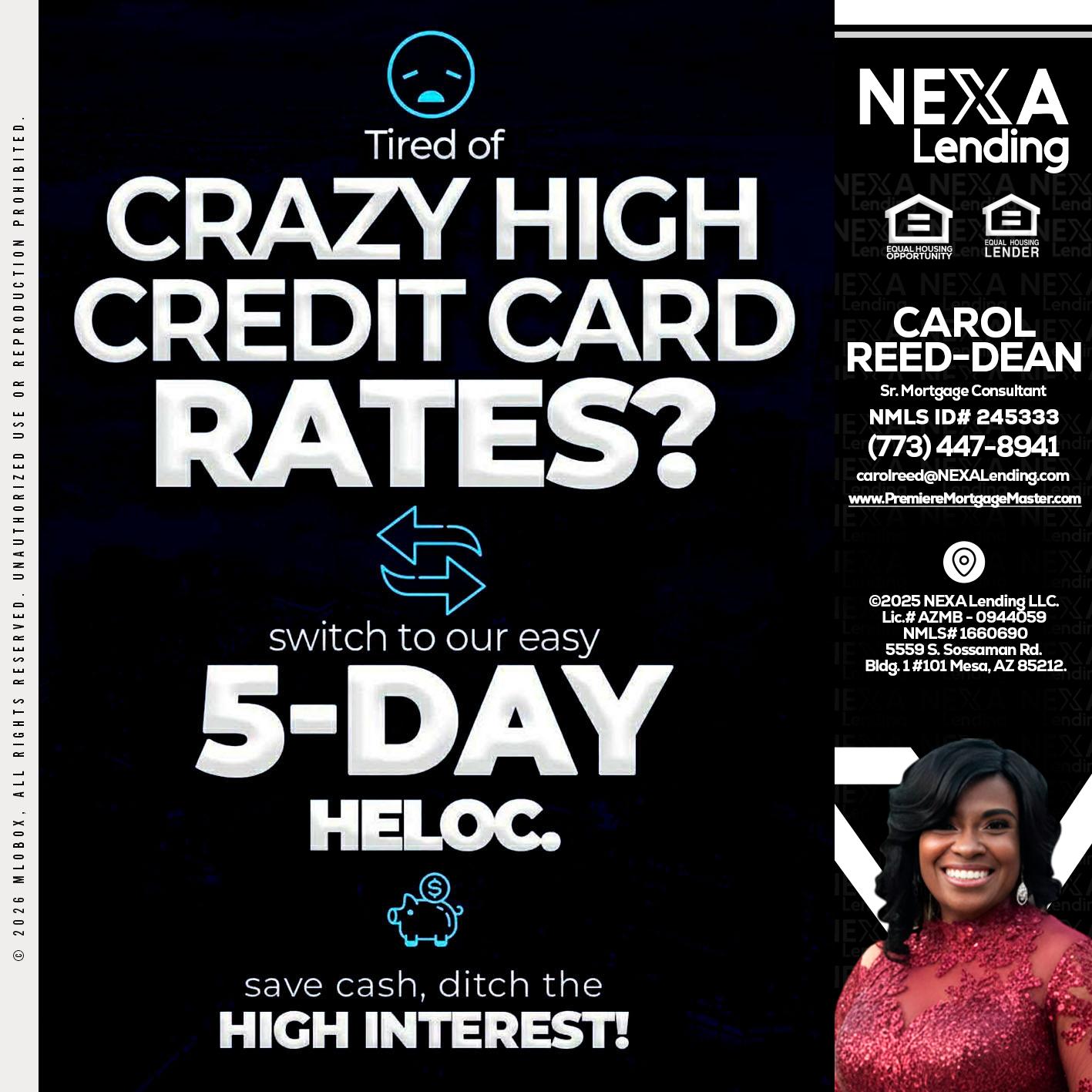 CRAZY HIGH - Carol Dean -Sr. Mortgage Consultant