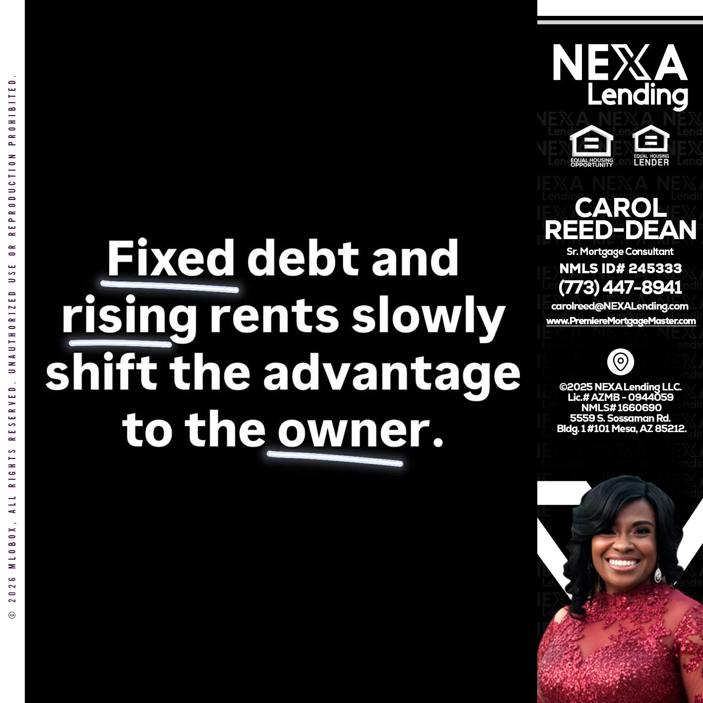 FIXED DEBT - Carol Dean -Sr. Mortgage Consultant