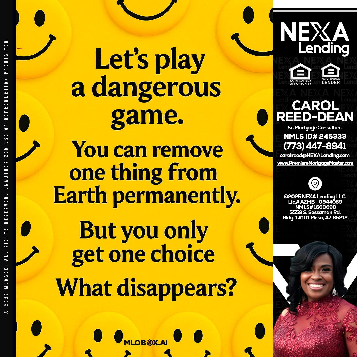 LETS PLAY - Carol Dean -Sr. Mortgage Consultant