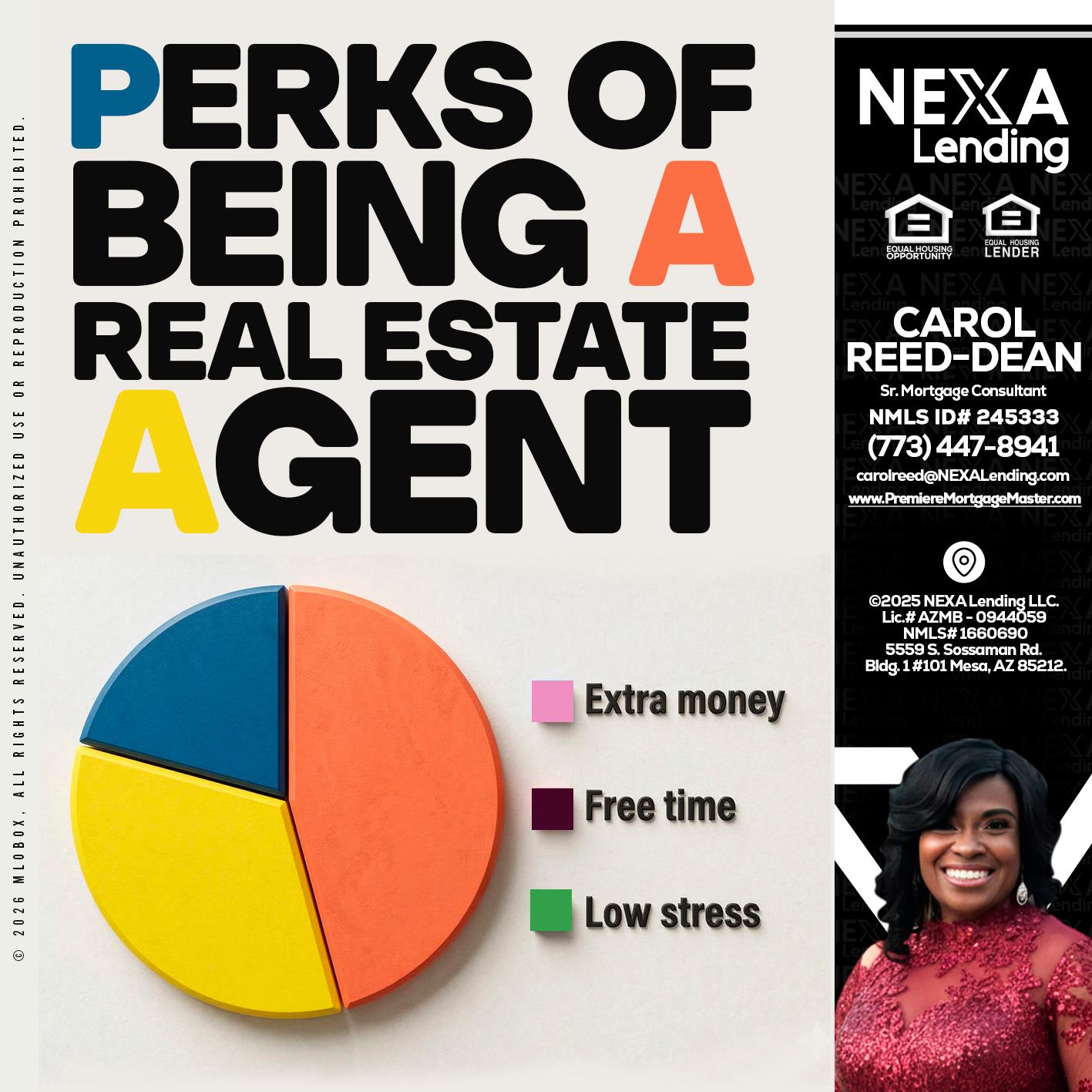 PERKS OF BEING - Carol Dean -Sr. Mortgage Consultant