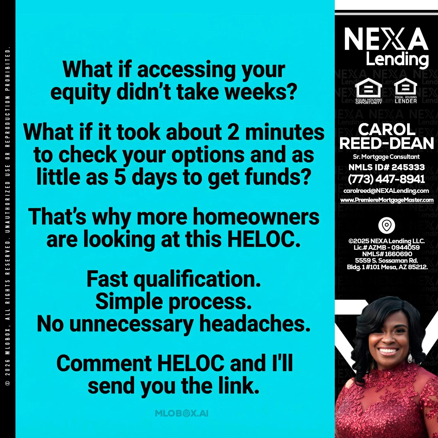 what if - Carol Dean -Sr. Mortgage Consultant