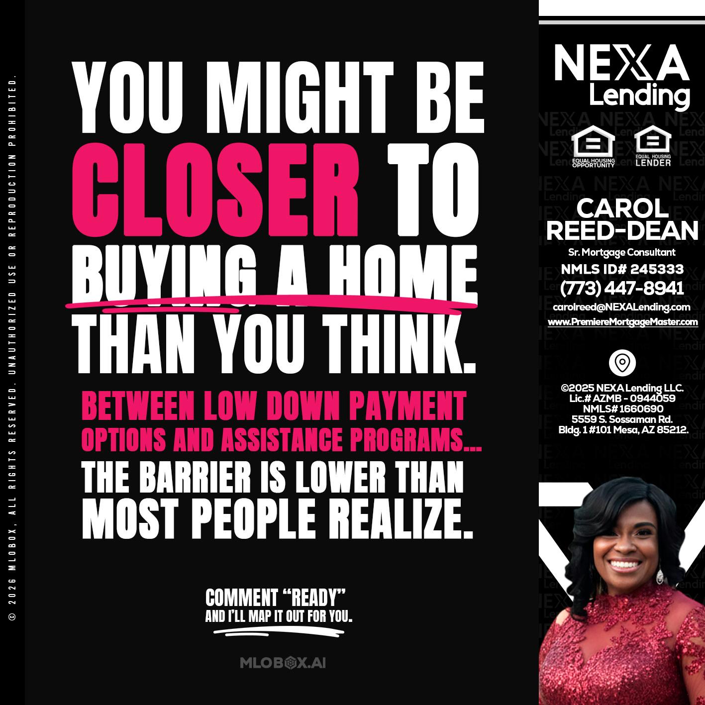 YOU MIGHT BE - Carol Dean -Sr. Mortgage Consultant