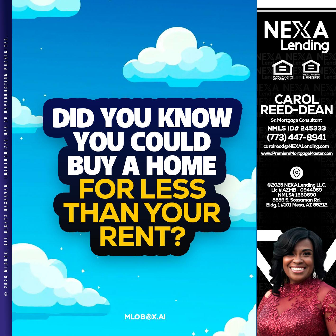 DID YOU KNOW - Carol Dean -Sr. Mortgage Consultant
