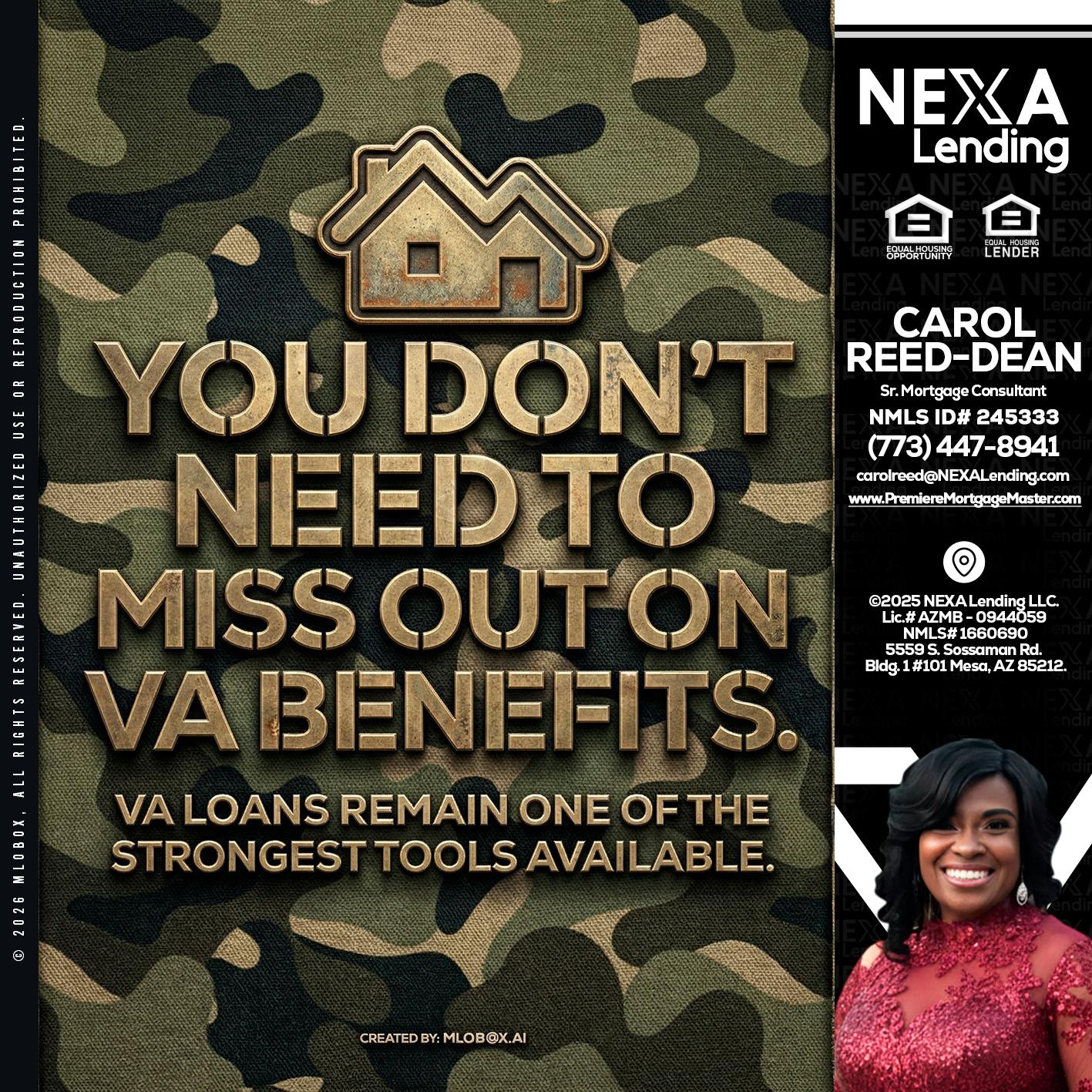 you don't need - Carol Dean -Sr. Mortgage Consultant