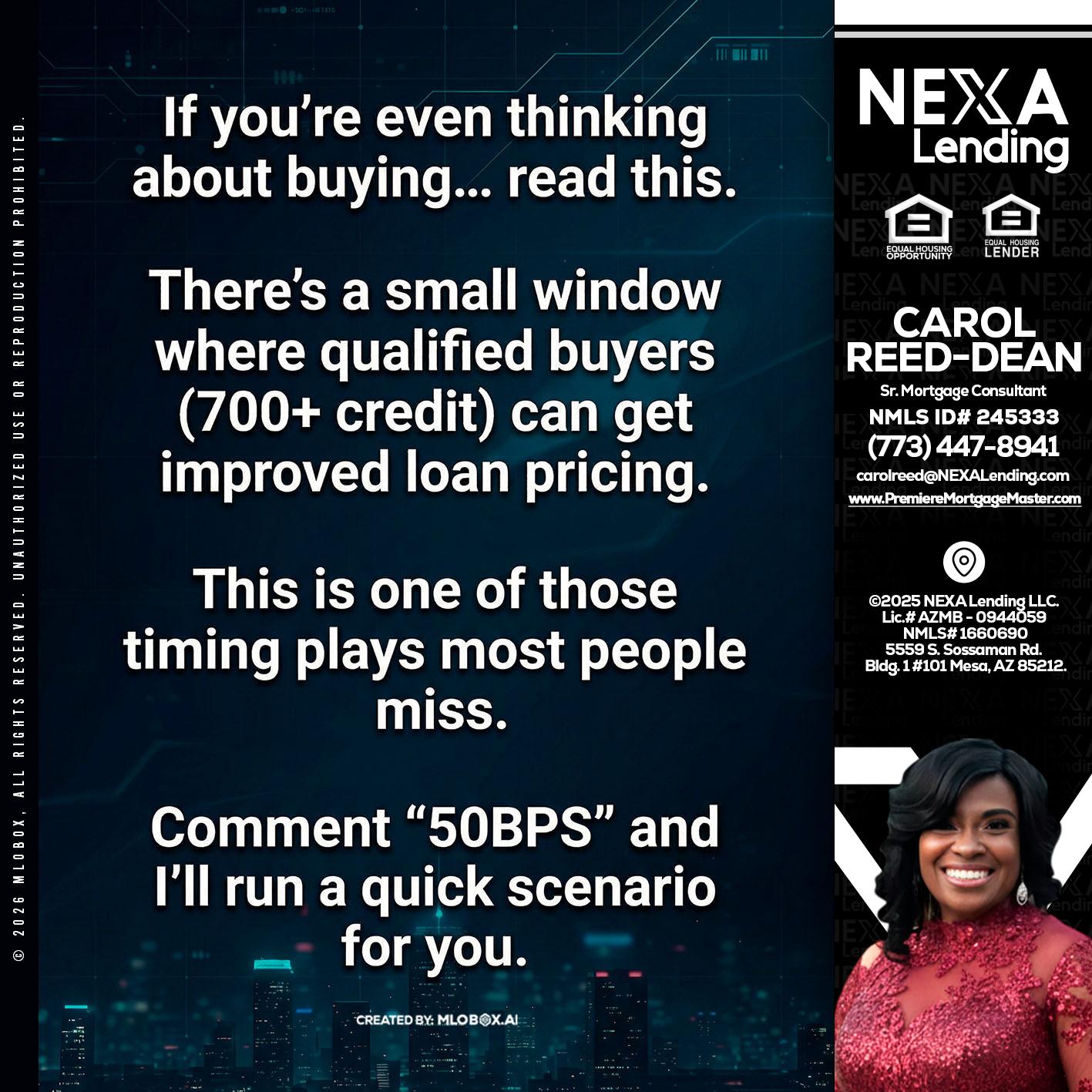 IF YOU EVER - Carol Dean -Sr. Mortgage Consultant