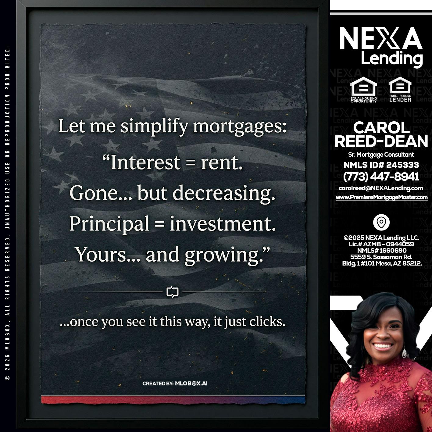 LET ME SIMPLIFY - Carol Dean -Sr. Mortgage Consultant