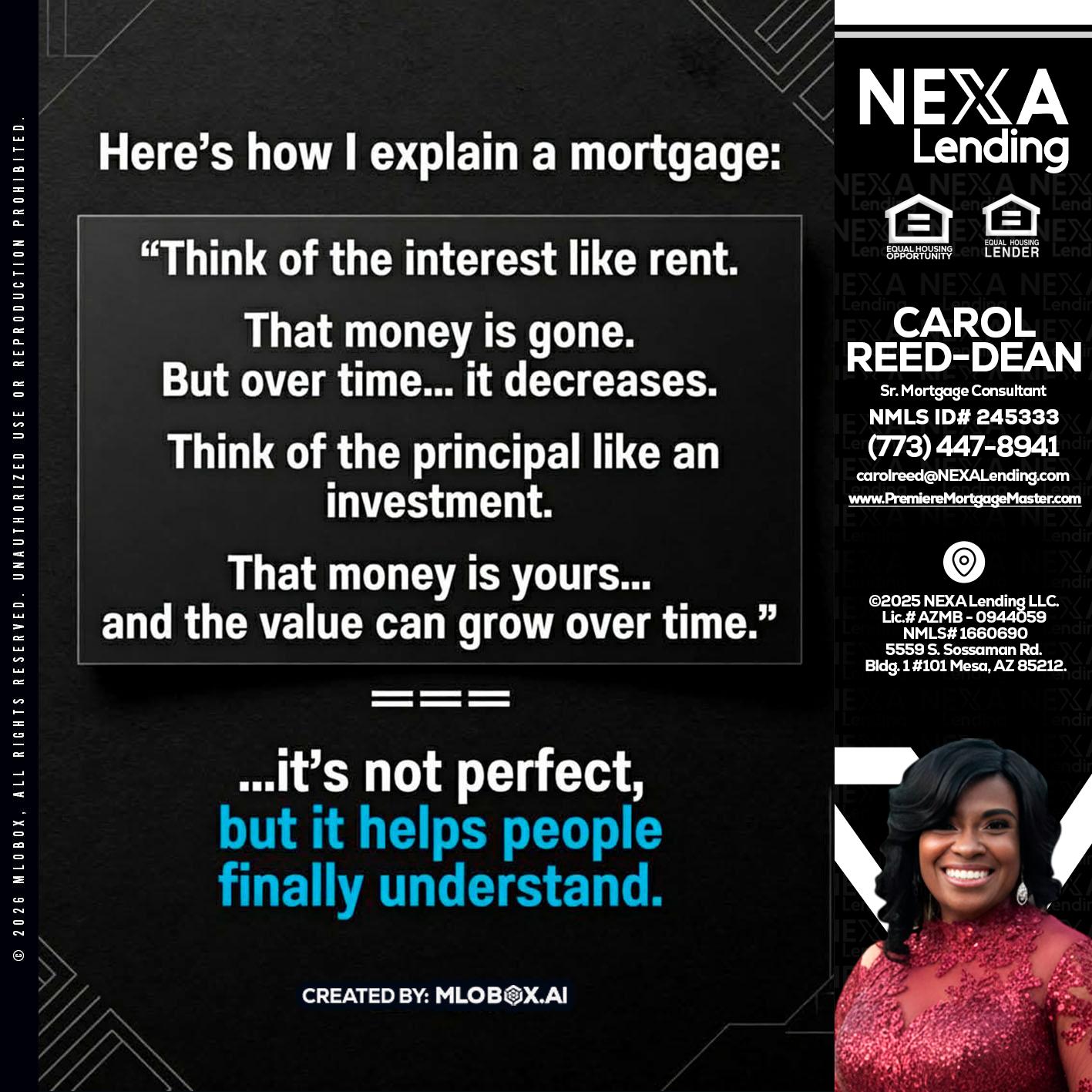 HERES NOW - Carol Dean -Sr. Mortgage Consultant