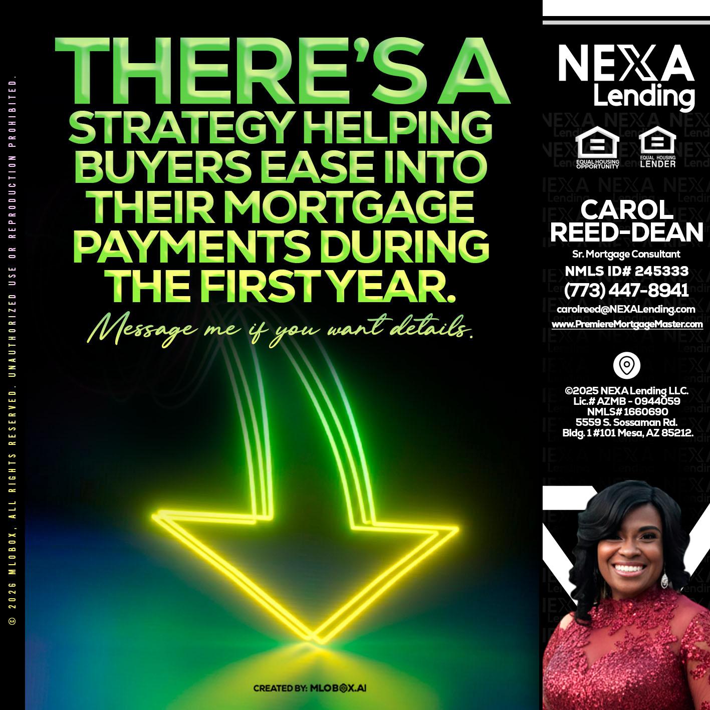THERES A STATEGY - Carol Dean -Sr. Mortgage Consultant