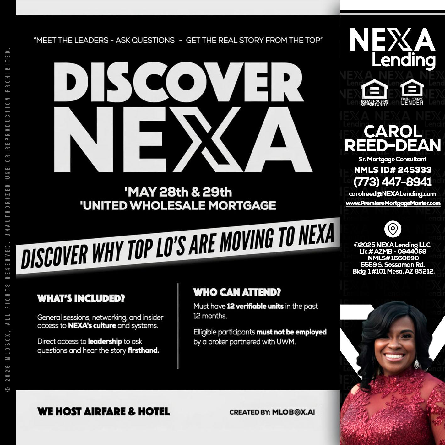 DISCOVER NEXA - Carol Dean -Sr. Mortgage Consultant