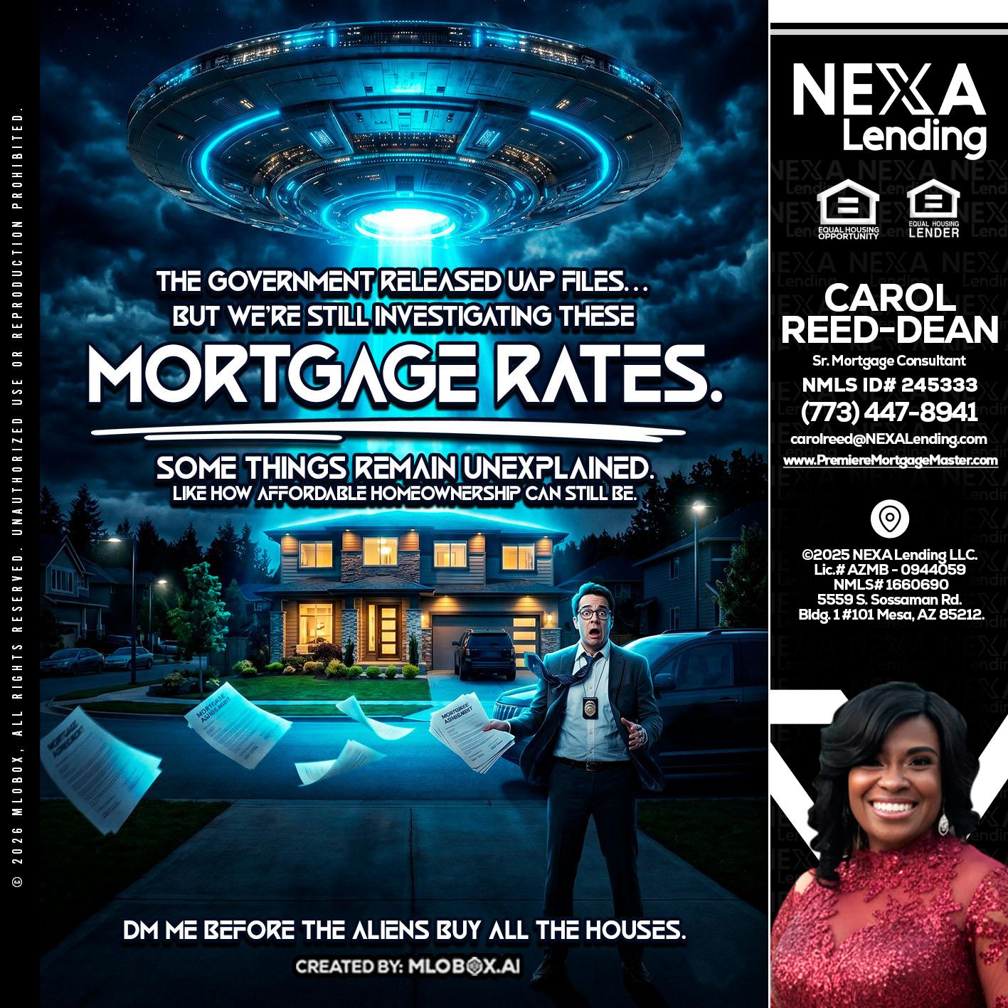 MORTGAGE RATES - Carol Dean -Sr. Mortgage Consultant