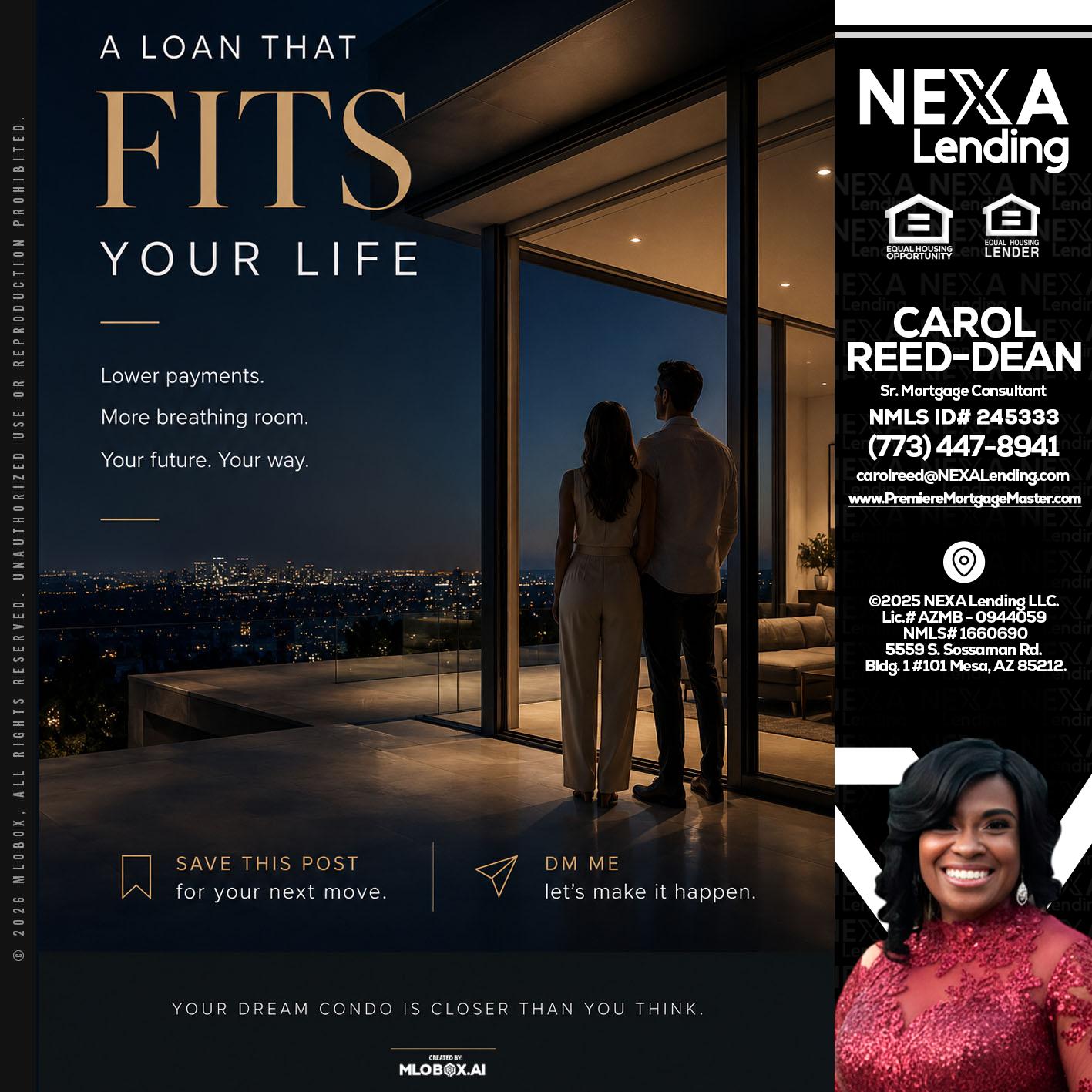 LOANS THAT FIT - Carol Dean -Sr. Mortgage Consultant