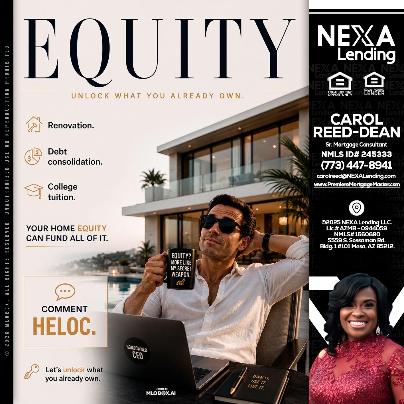 EQUITY - Carol Dean -Sr. Mortgage Consultant